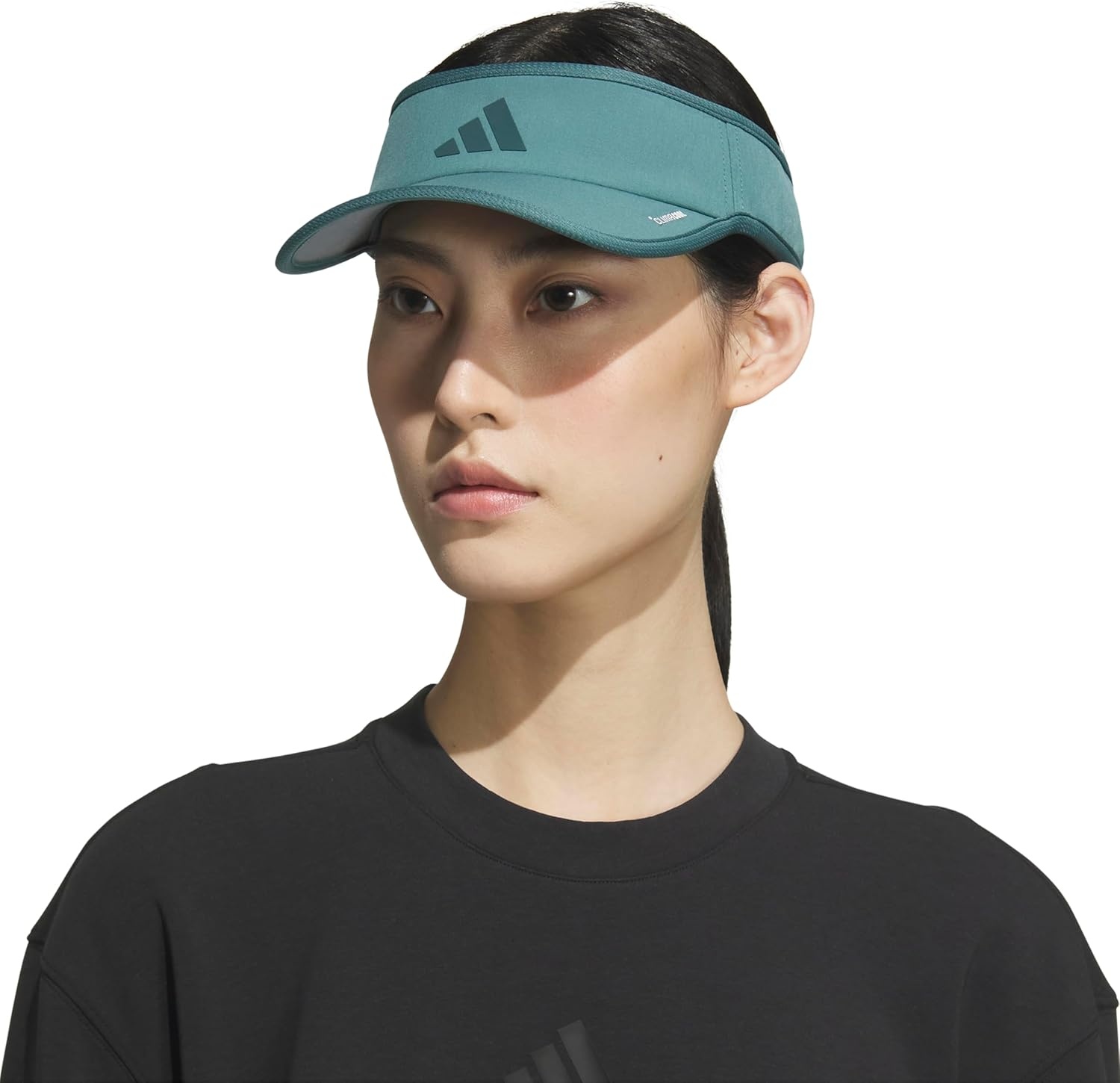 image:imageadidas Womens Superlite Visor Lightweight MoistureWicking Running Tennis HatPreloved Teal GreenAurora Green Ivy3
