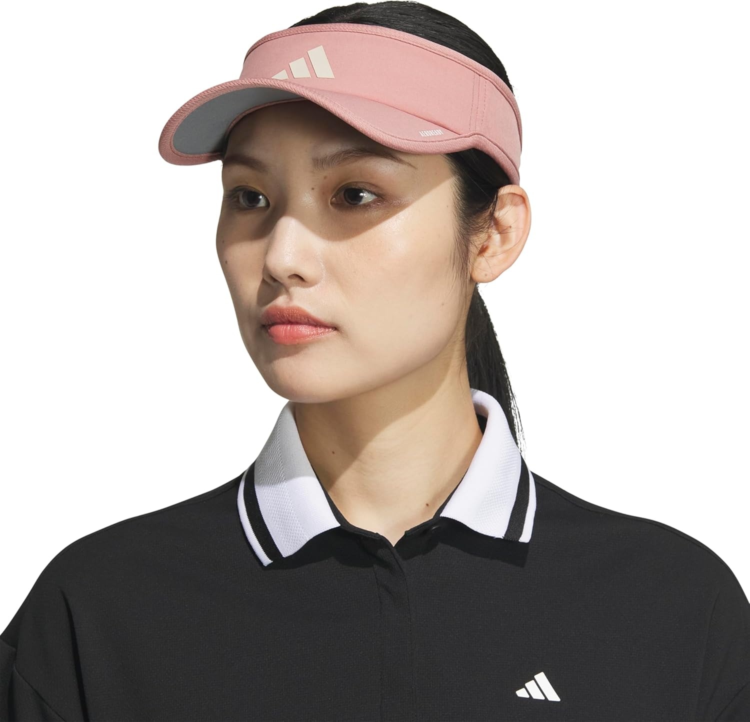 image:imageadidas Womens Superlite Visor Lightweight MoistureWicking Running Tennis HatWarm Clay PinkWonder Alumina Grey3