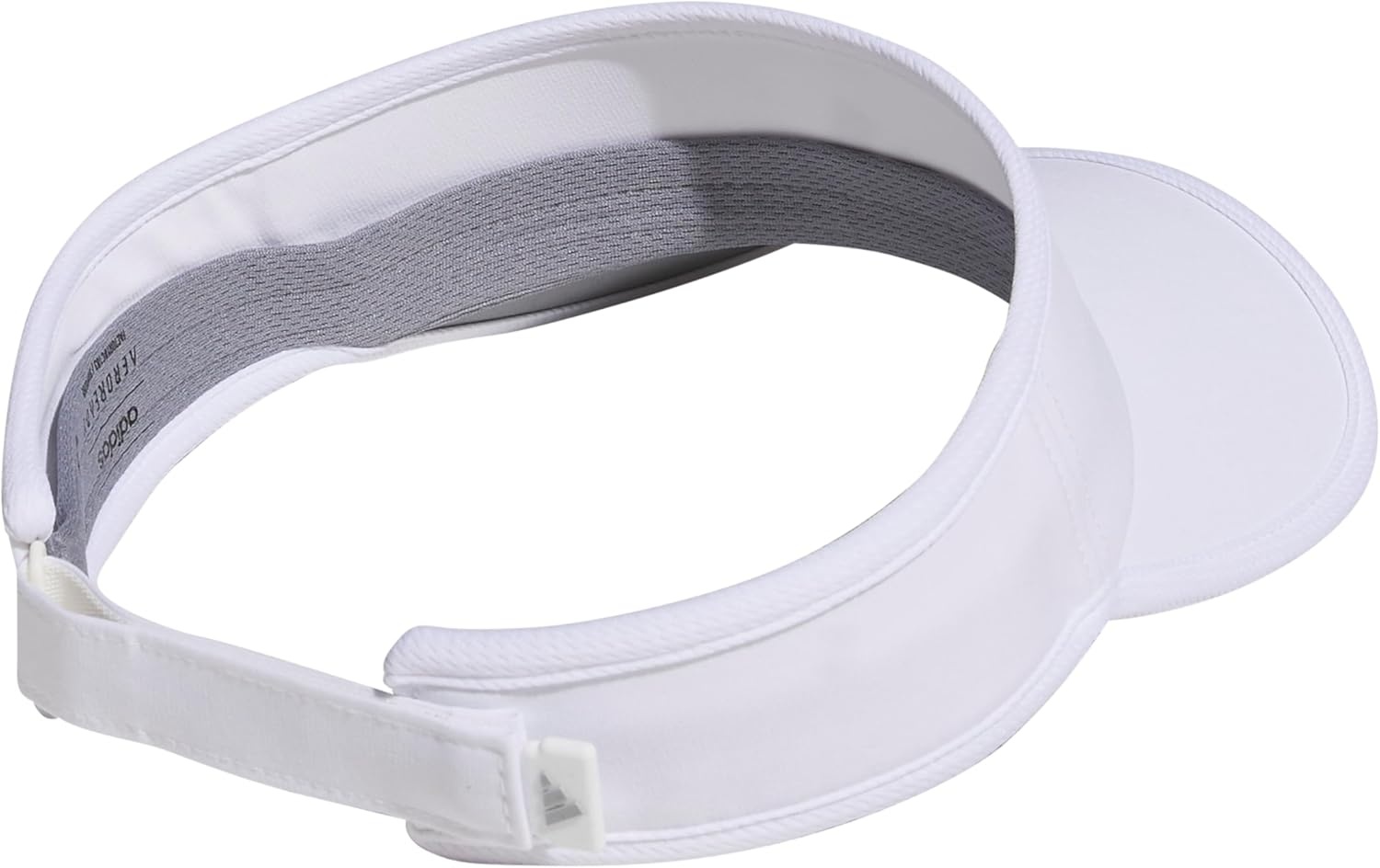 image:imageadidas Womens Superlite Visor Lightweight MoistureWicking Running Tennis HatWhiteSilver Metallic3