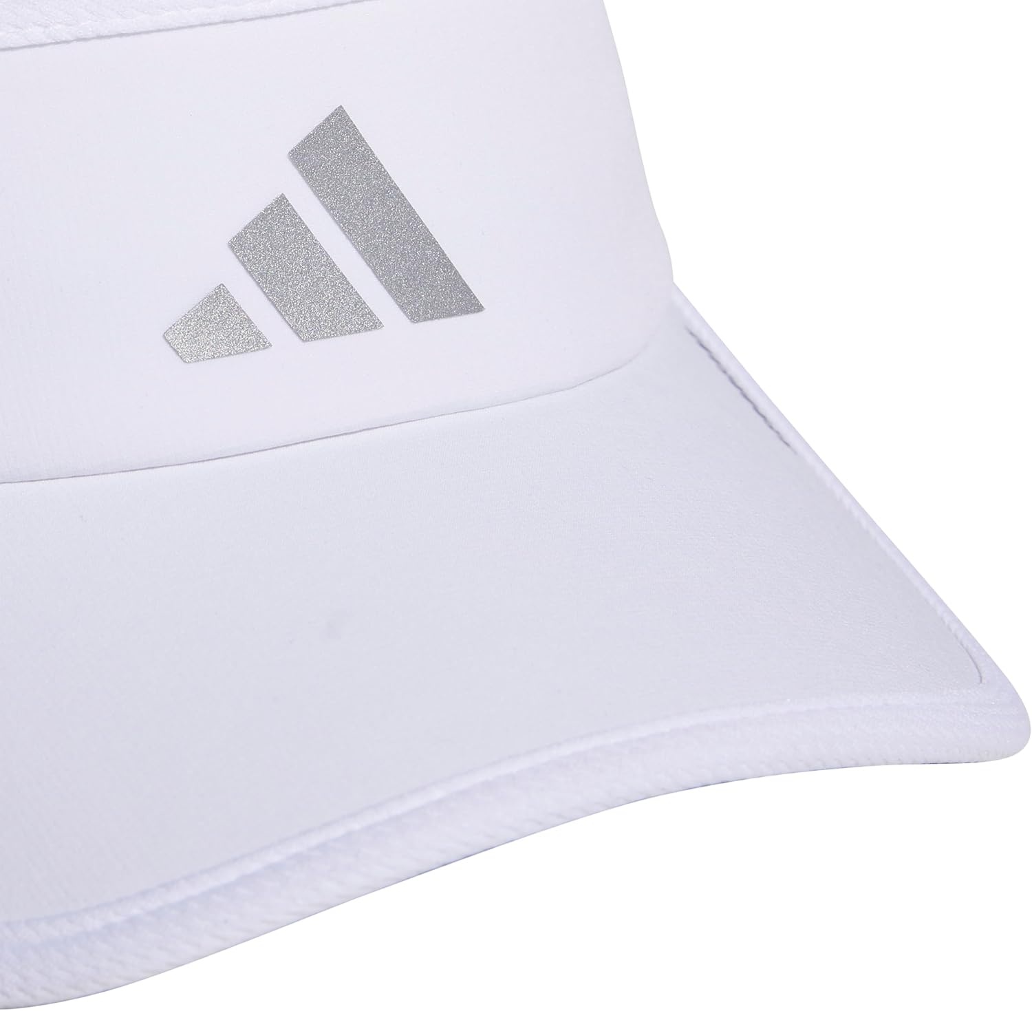 image:imageadidas Womens Superlite Visor Lightweight MoistureWicking Running Tennis HatWhiteSilver Metallic3