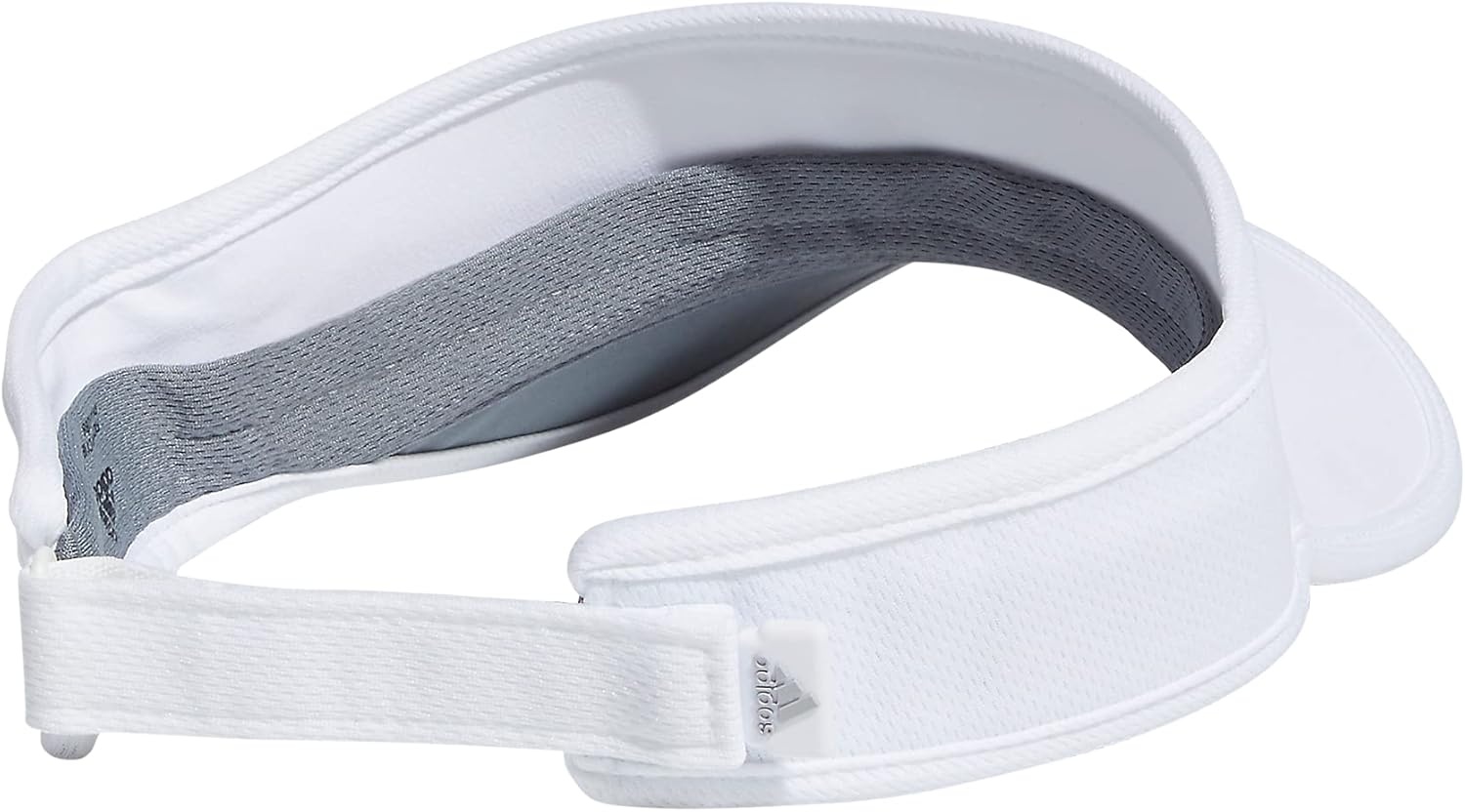 image:imageadidas Womens Superlite Visor Lightweight MoistureWicking Running Tennis HatWhiteSilver Reflective3