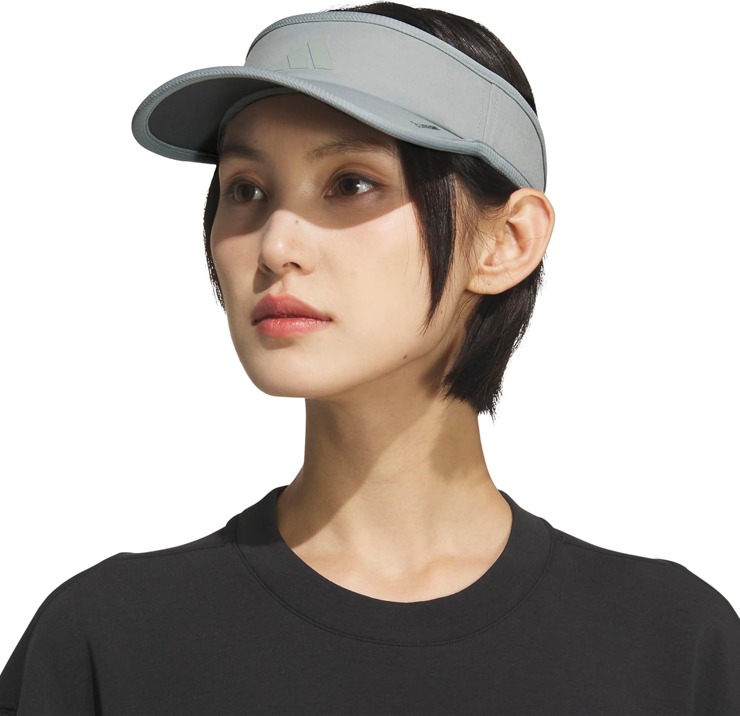 image:imageadidas Womens Superlite Visor Lightweight MoistureWicking Running Tennis HatWonder Sage Green3