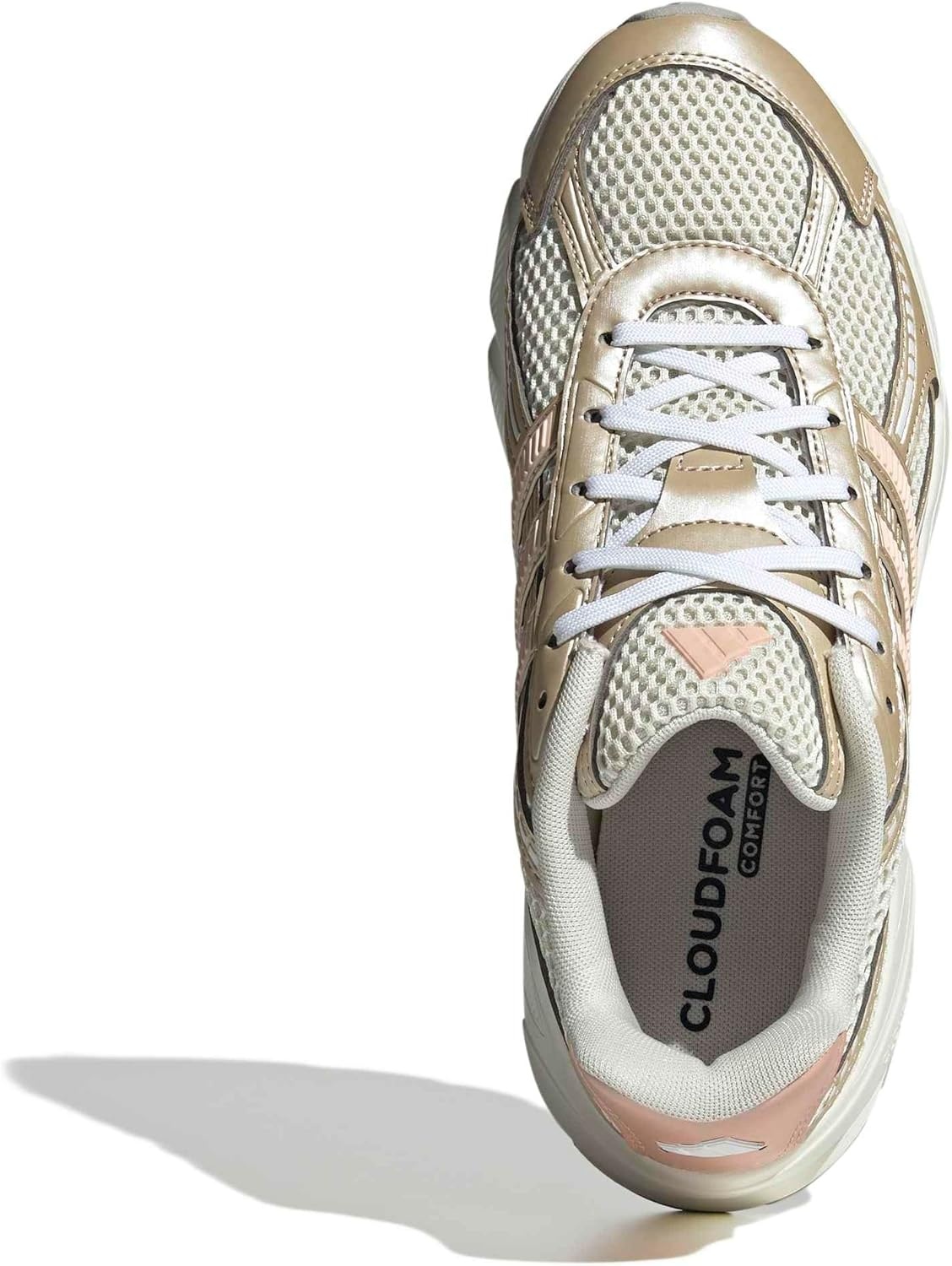 image:imageadidas Womens Technochaos 2000 Lace Up Sneakers Shoes Casual BeigeCream WhiteCream WhiteOff White