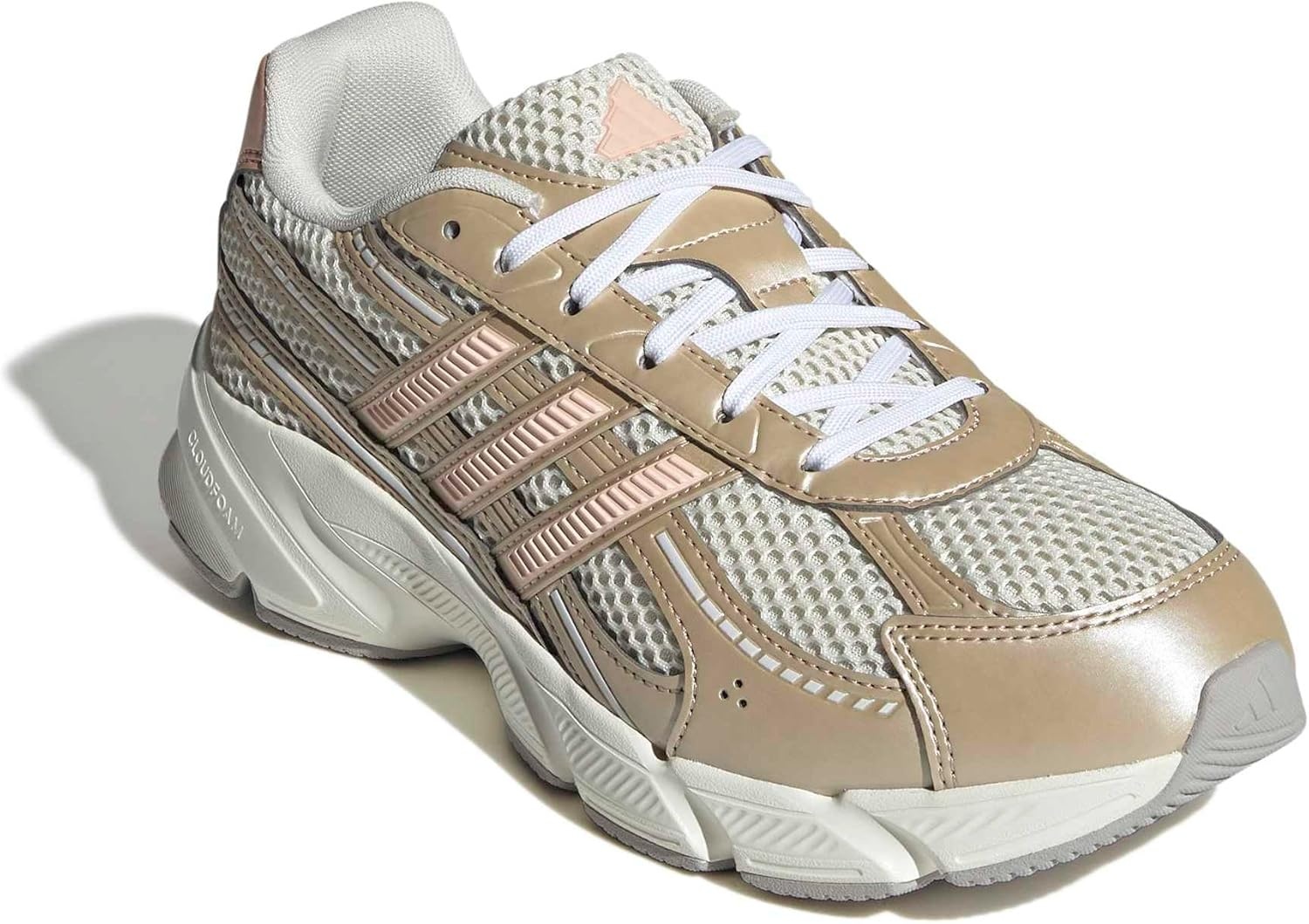 image:imageadidas Womens Technochaos 2000 Lace Up Sneakers Shoes Casual BeigeCream WhiteCream WhiteOff White