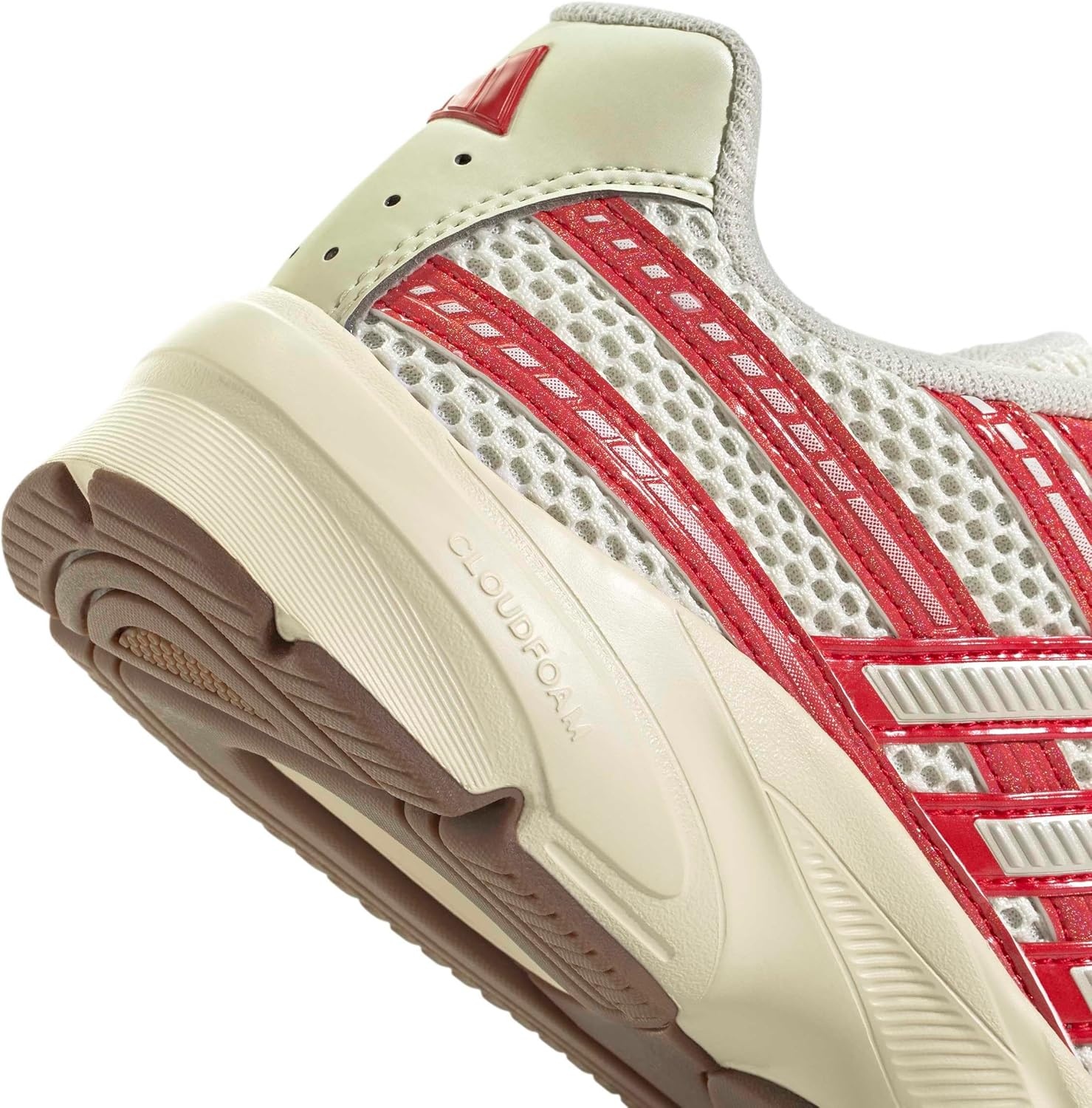 image:imageadidas Womens Technochaos 2000 Lace Up Sneakers Shoes Casual BeigeOff WhitePearl MetallicBetter Scarlet