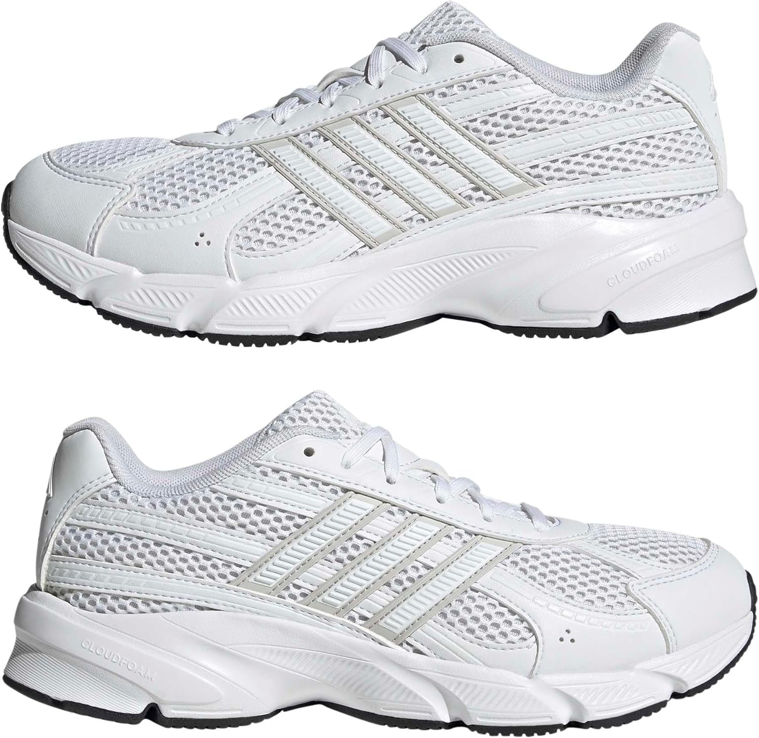image:imageadidas Womens Technochaos 2000 Lace Up Sneakers Shoes Casual BeigeWhiteWhiteGrey