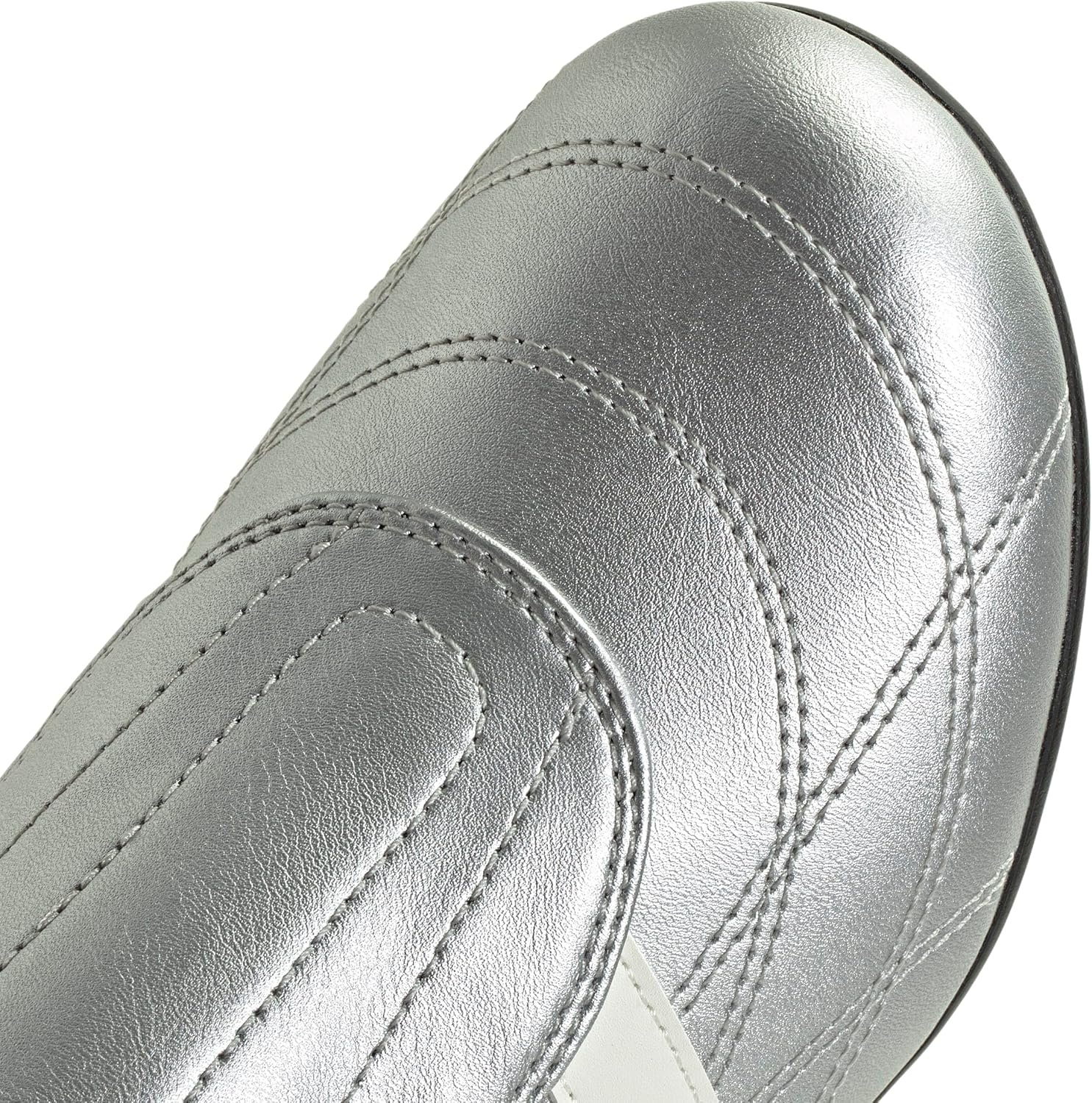 image:imageadidas Womens Tekwen Slip On Sneakers Shoes Casual SilverMatte SilverOff WhiteBlack