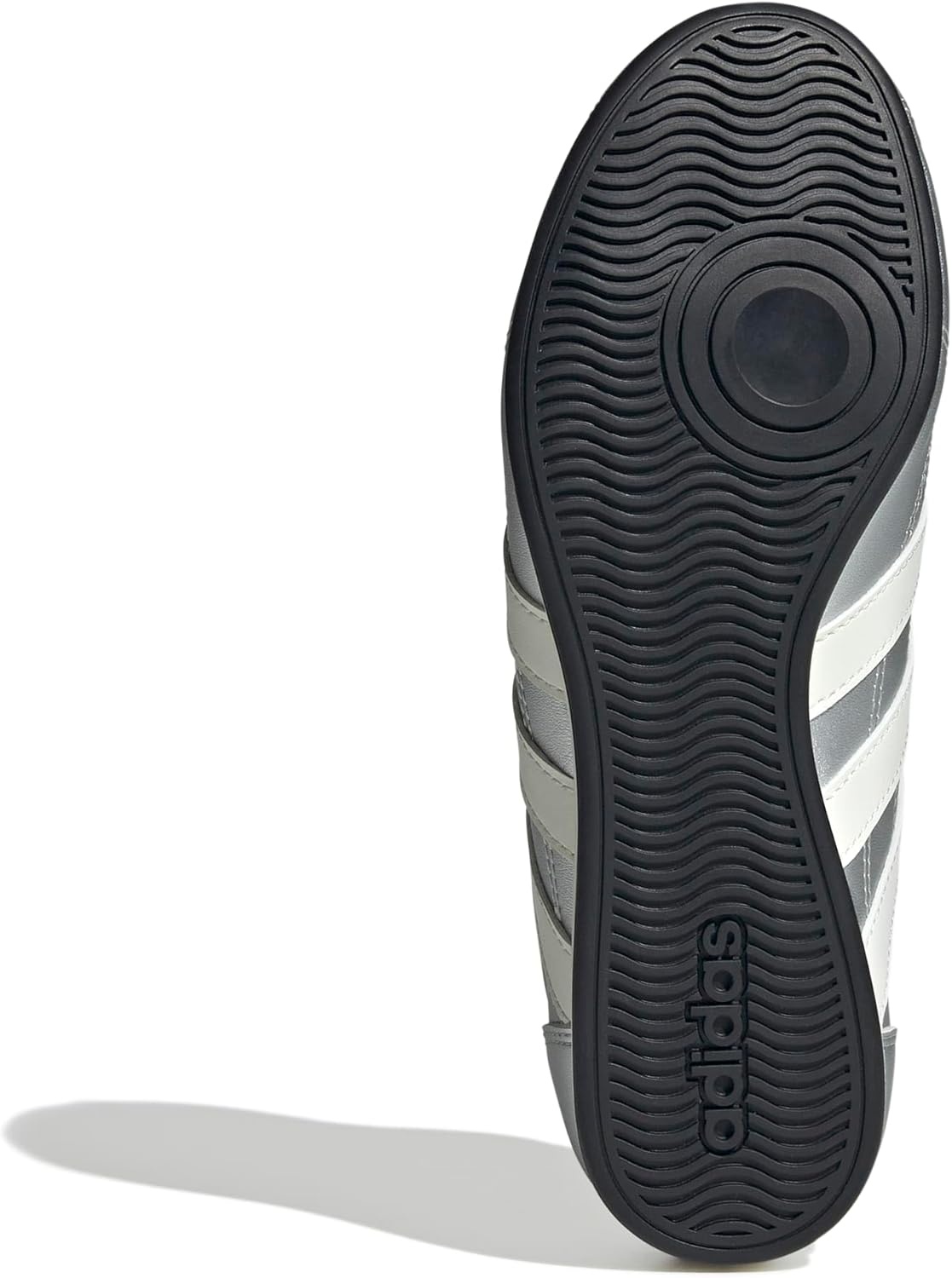 image:imageadidas Womens Tekwen Slip On Sneakers Shoes Casual SilverMatte SilverOff WhiteBlack