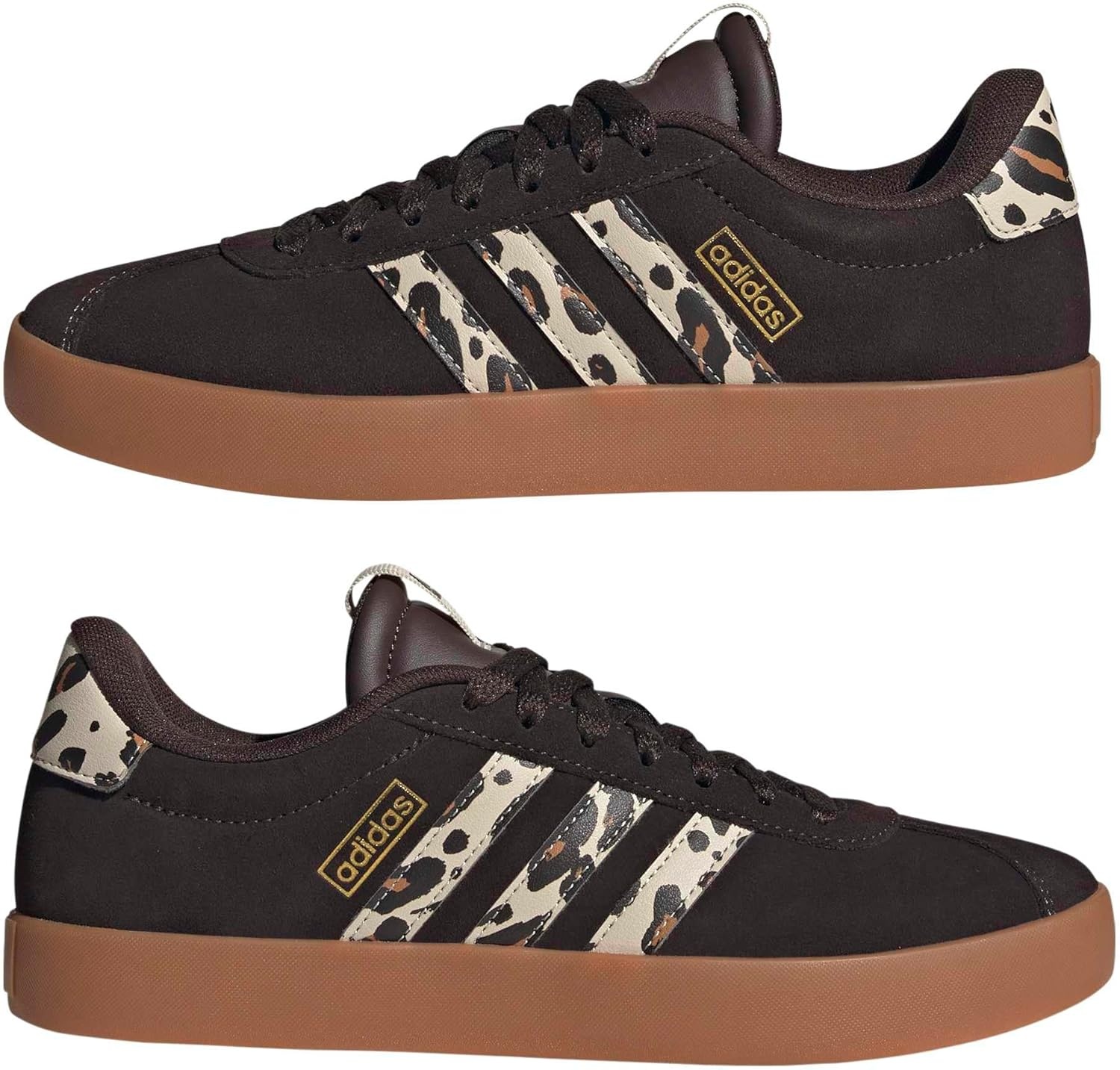 image:imageadidas Womens VL Court 30 SneakerAurora CoffeeCrystal LinenAmber Gum