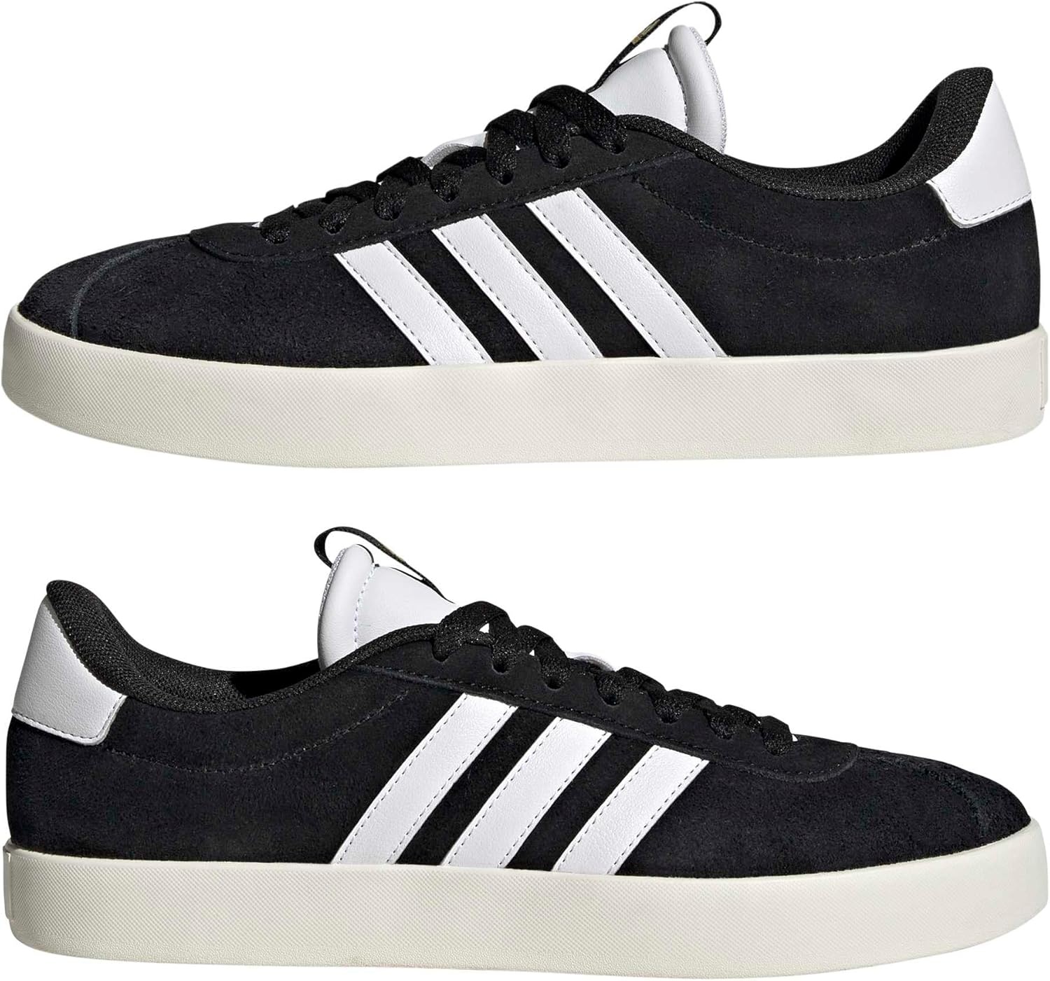 image:imageadidas Womens VL Court 30 SneakerBlackWhiteGold Metallic