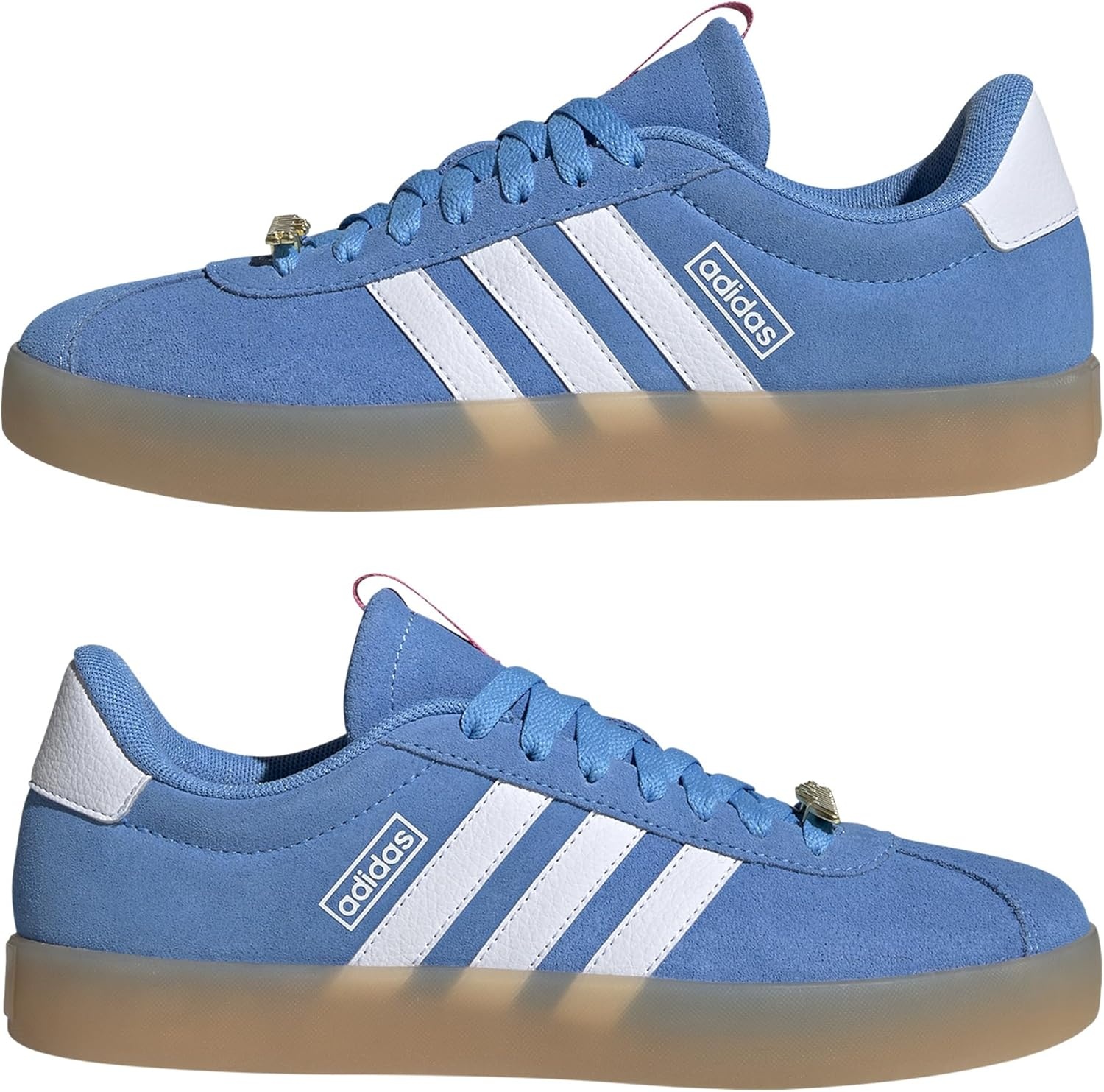 image:imageadidas Womens VL Court 30 SneakerBlue BurstWhitePink Fusion
