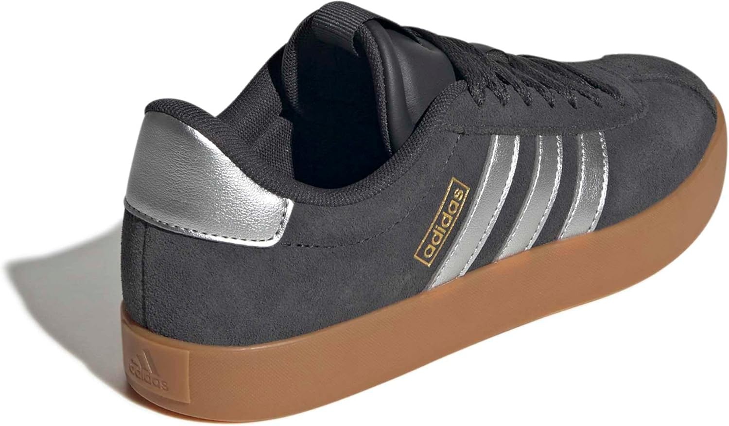 image:imageadidas Womens VL Court 30 SneakerCarbonSilver MetallicGold Metallic