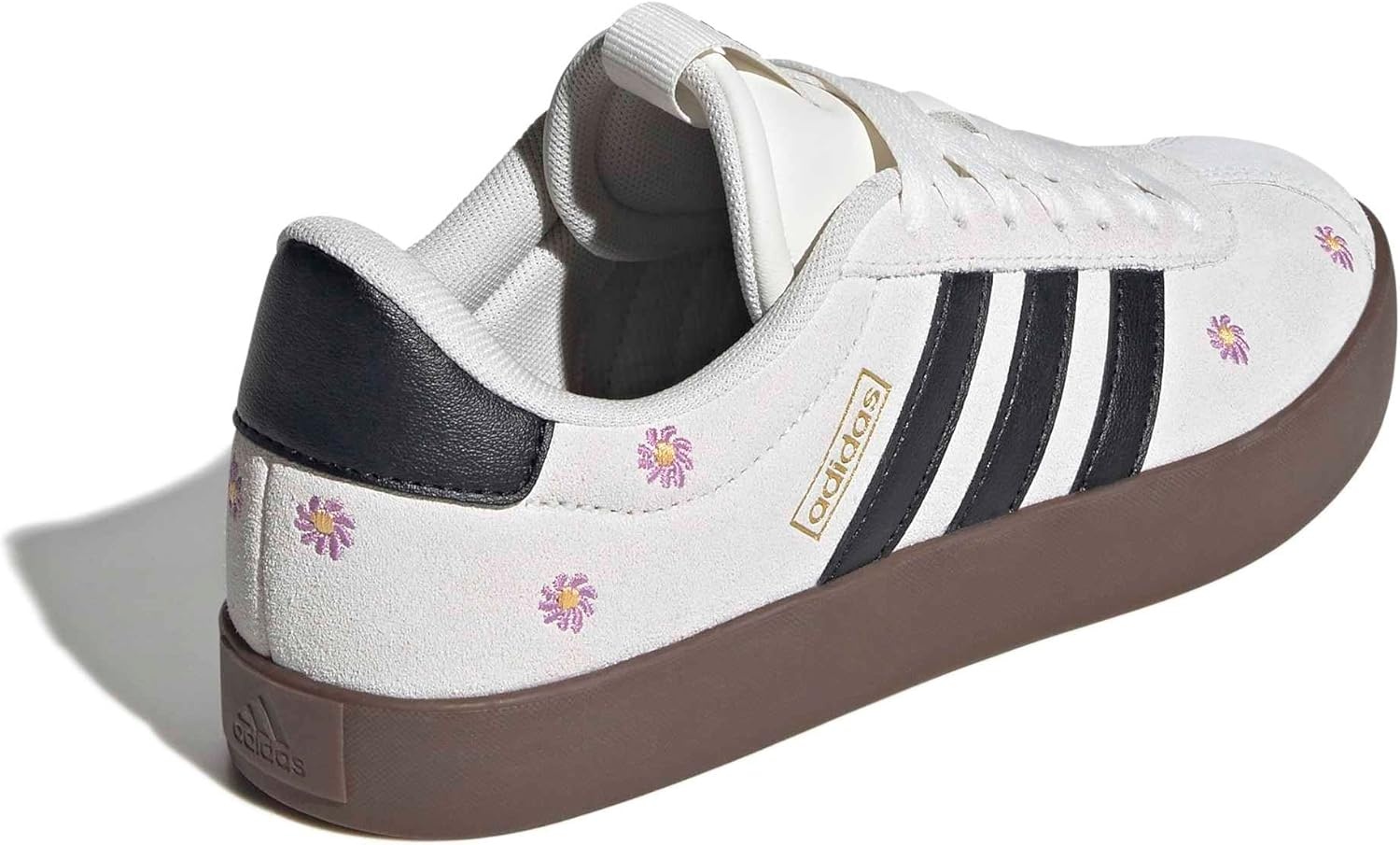 image:imageadidas Womens VL Court 30 SneakerCloud WhiteBlackCrystal WhiteFlower