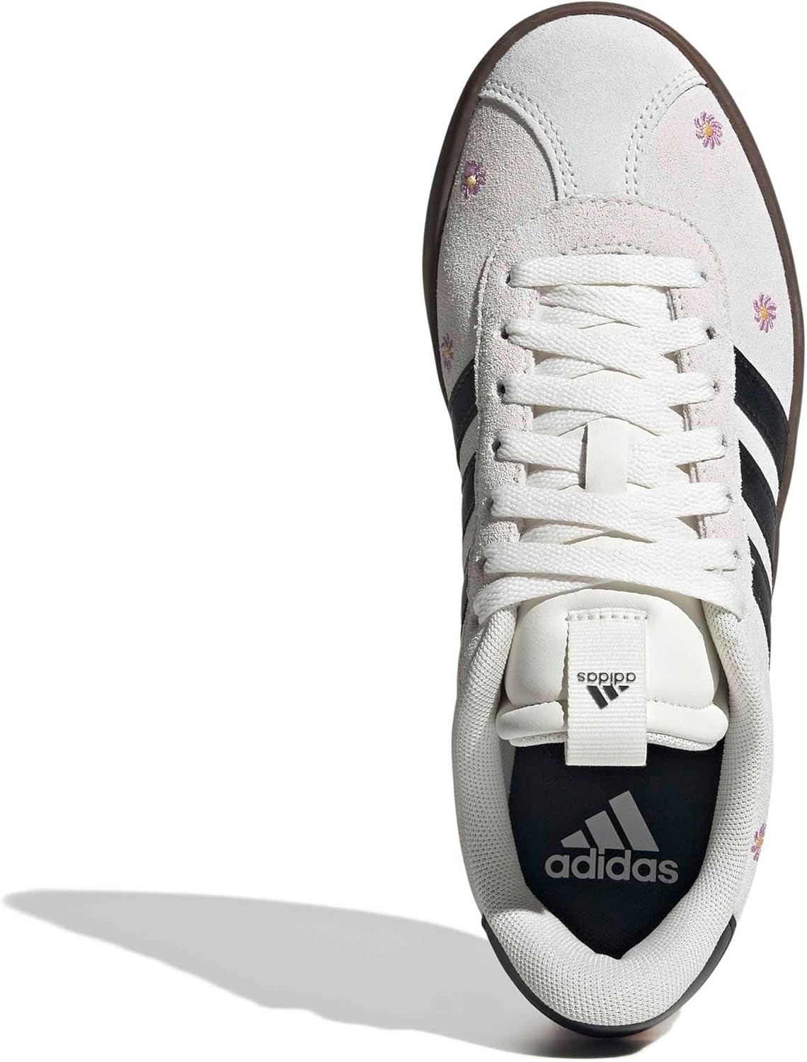 image:imageadidas Womens VL Court 30 SneakerCloud WhiteBlackCrystal WhiteFlower