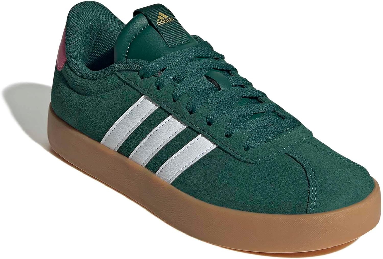 image:imageadidas Womens VL Court 30 SneakerCollegiate GreenWhitePulse Magenta