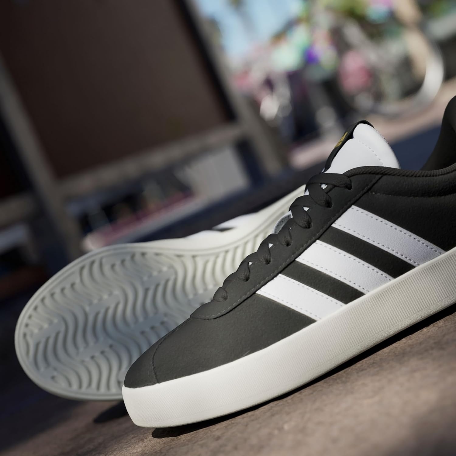 image:imageadidas Womens VL Court 30 SneakerCore Black Cloud White Gold Metallic