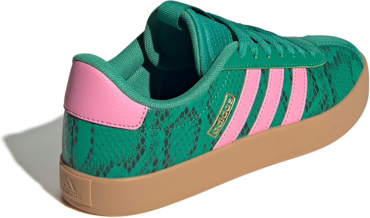 image:imageadidas Womens VL Court 30 SneakerCourt GreenBliss PinkGold Metallic