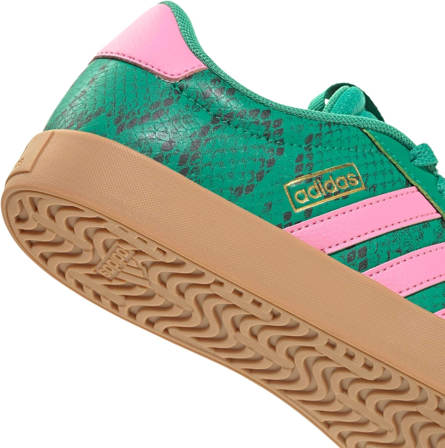 image:imageadidas Womens VL Court 30 SneakerCourt GreenBliss PinkGold Metallic