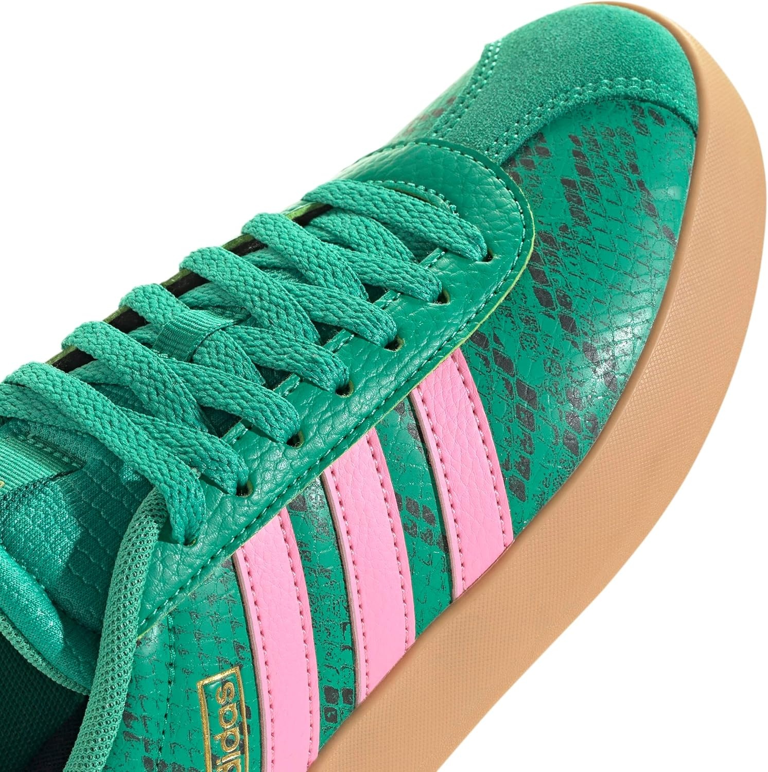 image:imageadidas Womens VL Court 30 SneakerCourt GreenBliss PinkGold Metallic