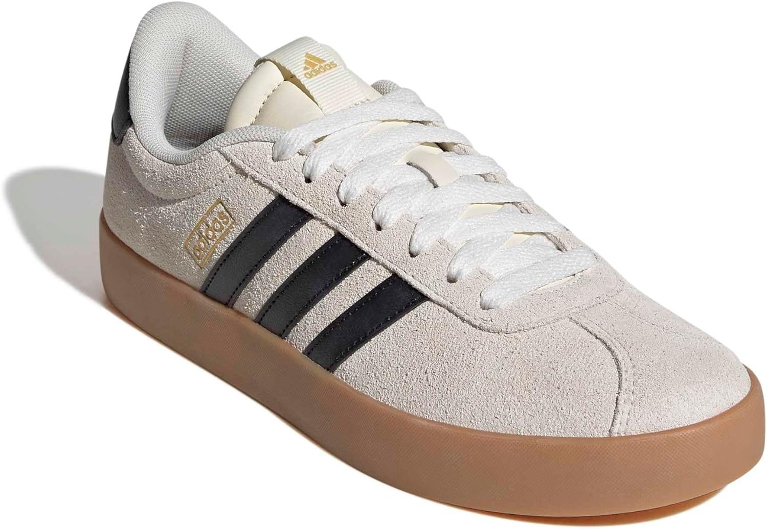 image:imageadidas Womens VL Court 30 SneakerCream WhiteBlackGold Metallic