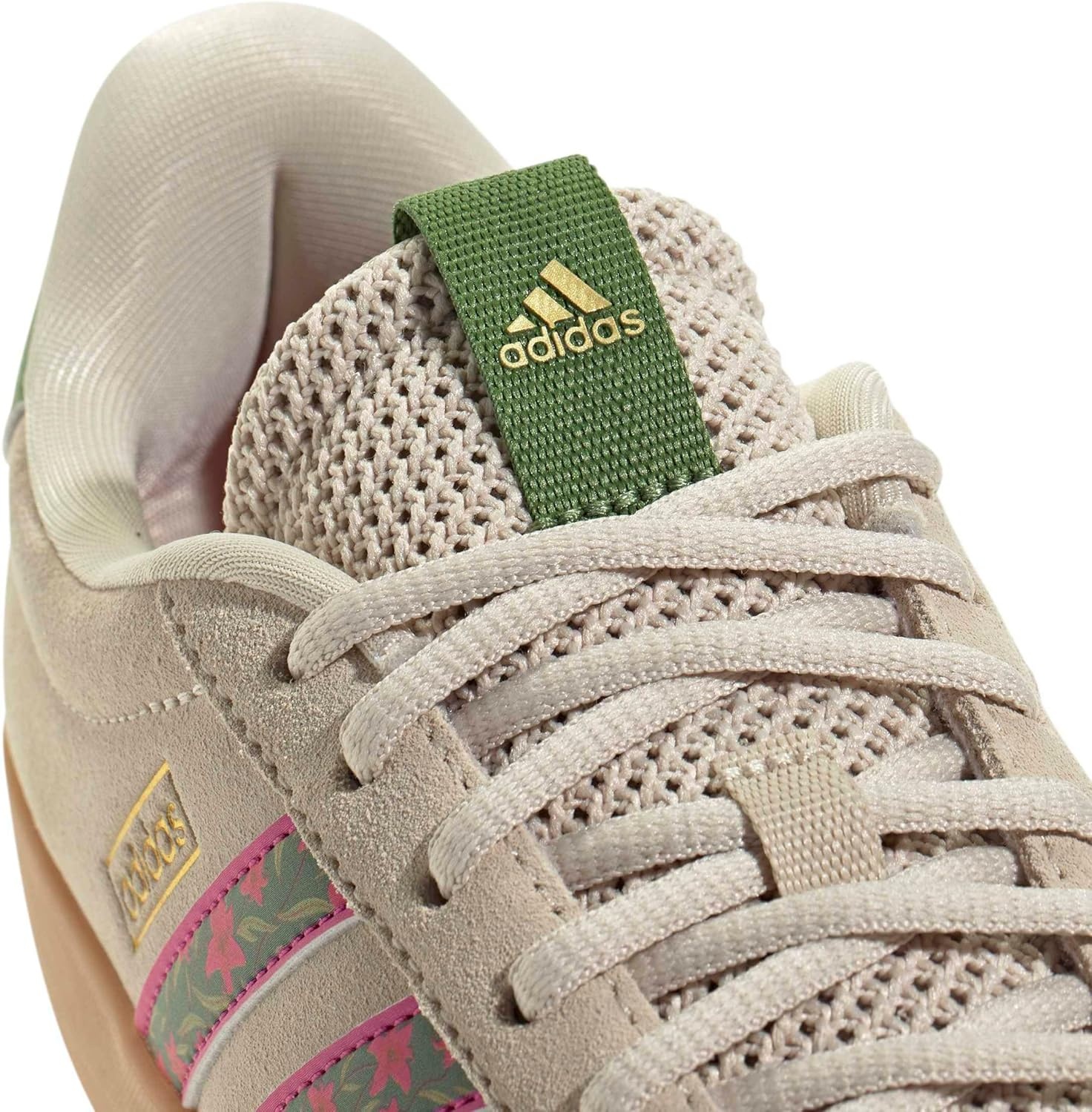 image:imageadidas Womens VL Court 30 SneakerCrystal LinenCrew GreenBahia Magenta