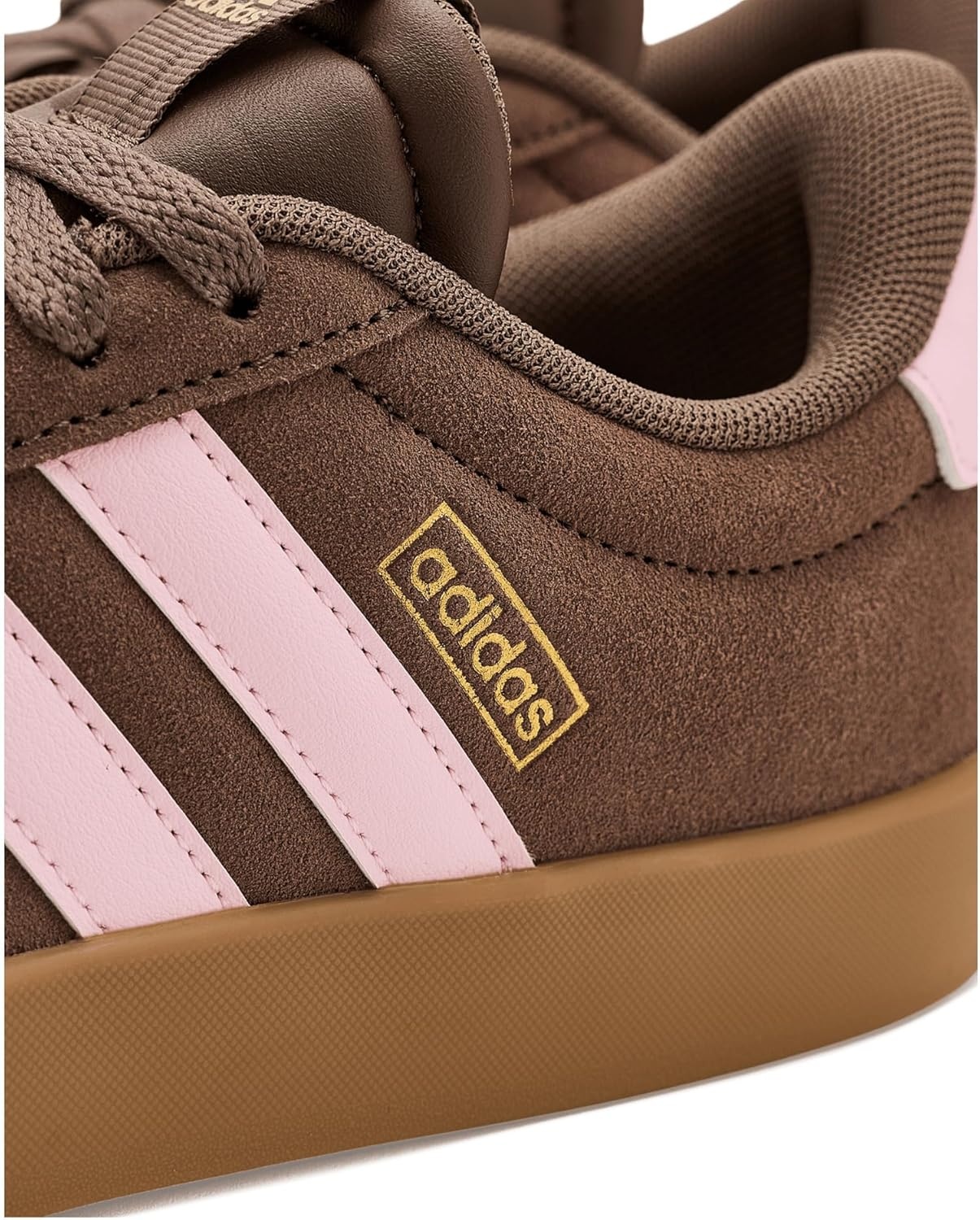 image:imageadidas Womens VL Court 30 SneakerEarth StrataClear PinkGold Metallic