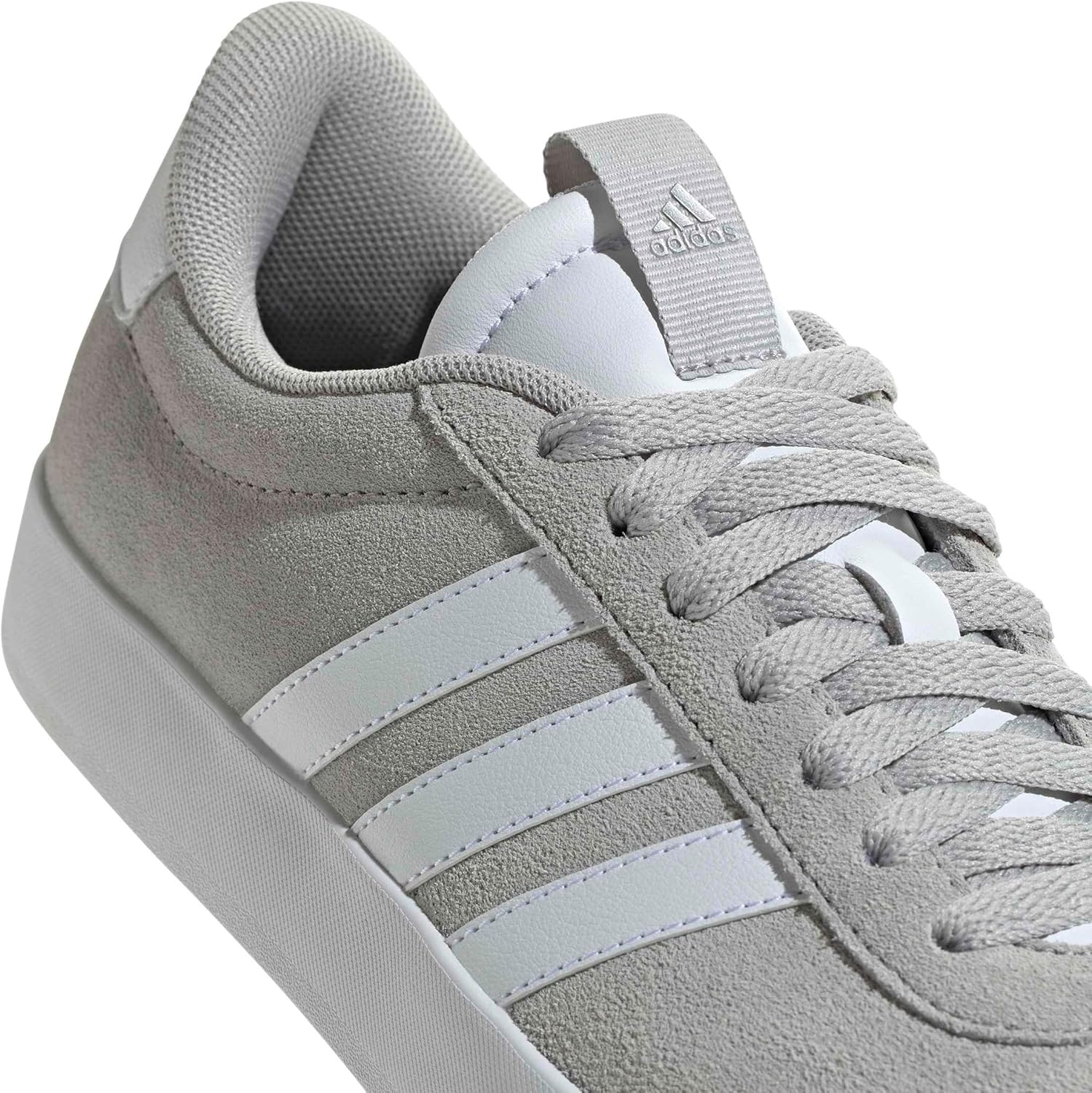 image:imageadidas Womens VL Court 30 SneakerGrey Two Cloud White Silver Metallic