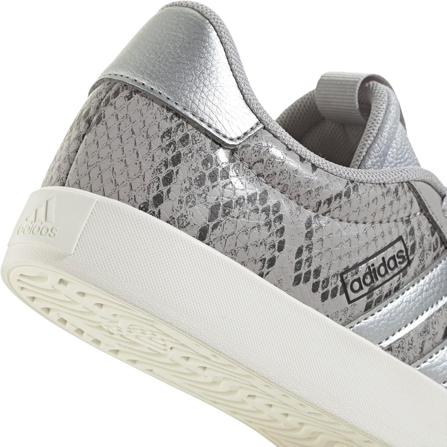 image:imageadidas Womens VL Court 30 SneakerGreySilver MetallicOff White