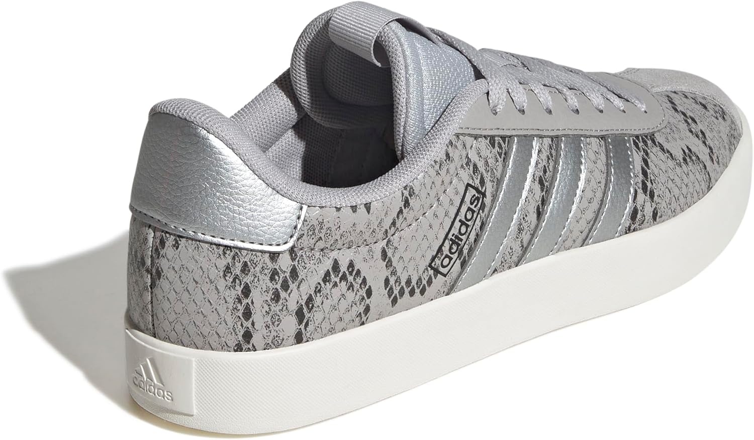 image:imageadidas Womens VL Court 30 SneakerGreySilver MetallicOff White