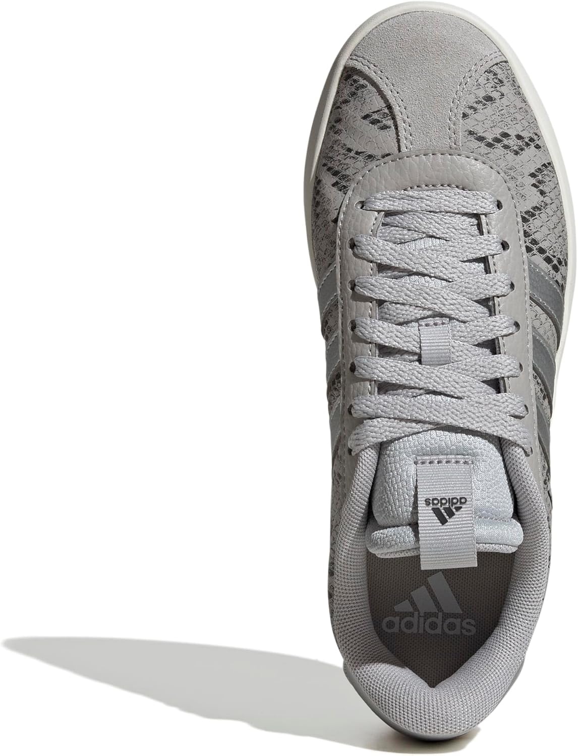 image:imageadidas Womens VL Court 30 SneakerGreySilver MetallicOff White