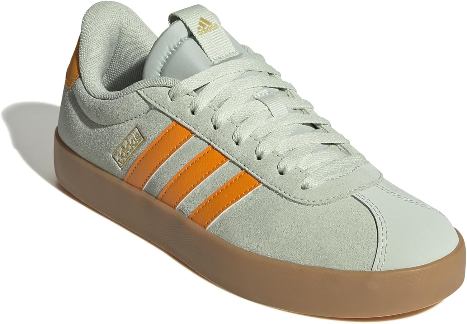 image:imageadidas Womens VL Court 30 SneakerLinen GreenCrew OrangeGold Metallic