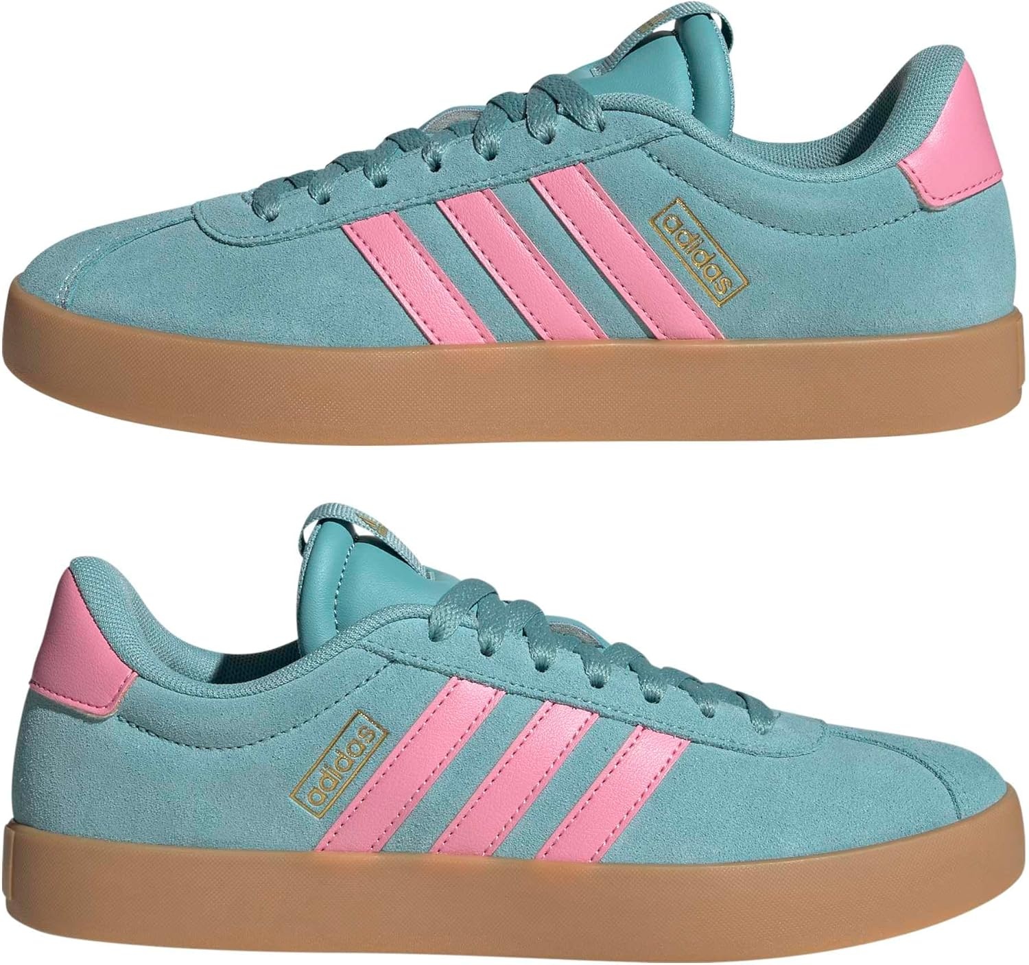 image:imageadidas Womens VL Court 30 SneakerMint TonBliss PinkGold Metallic