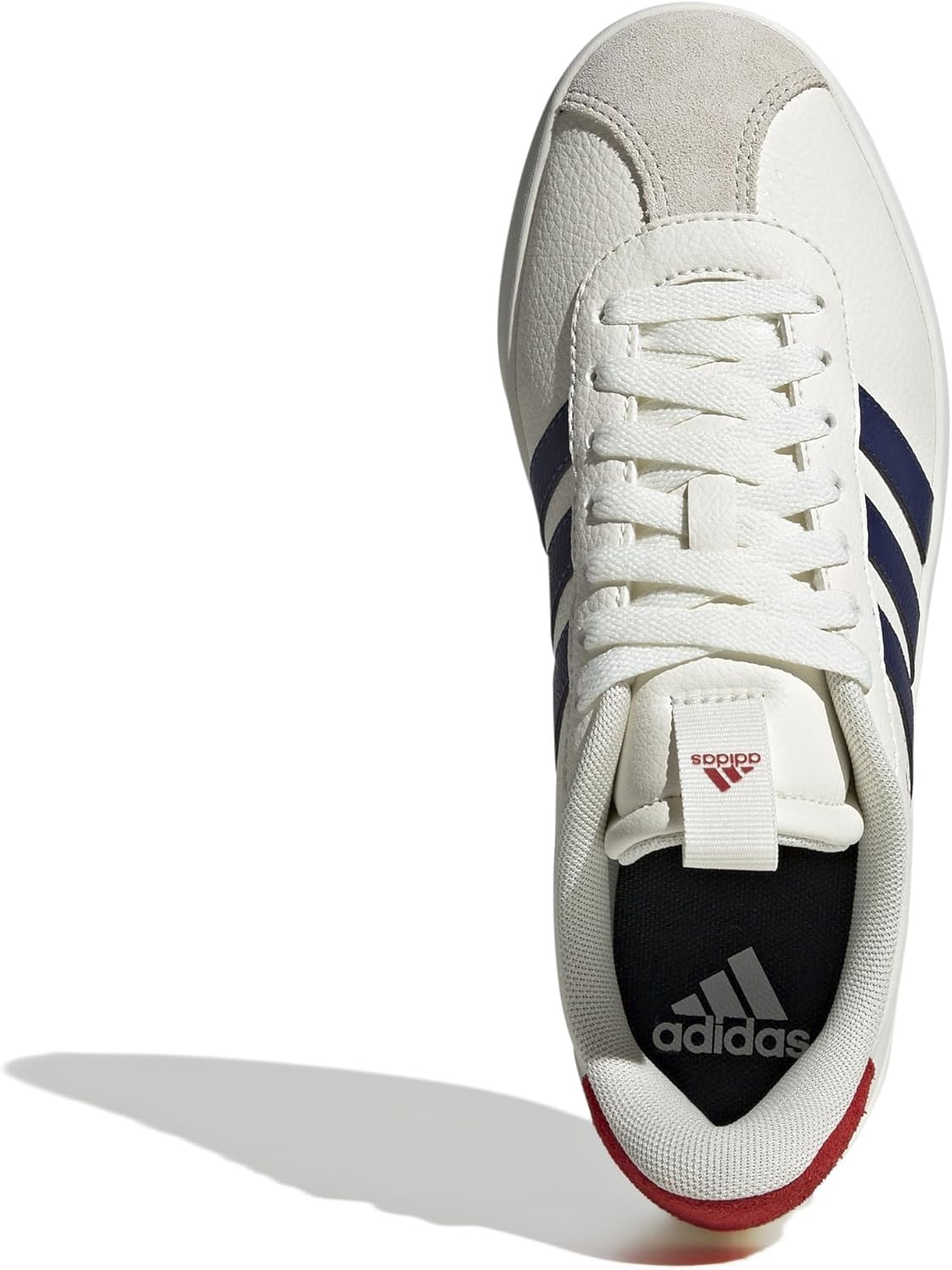 image:imageadidas Womens VL Court 30 SneakerOff WhiteDark BlueBetter Scarlet