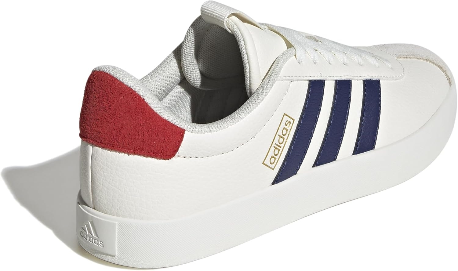 image:imageadidas Womens VL Court 30 SneakerOff WhiteDark BlueBetter Scarlet