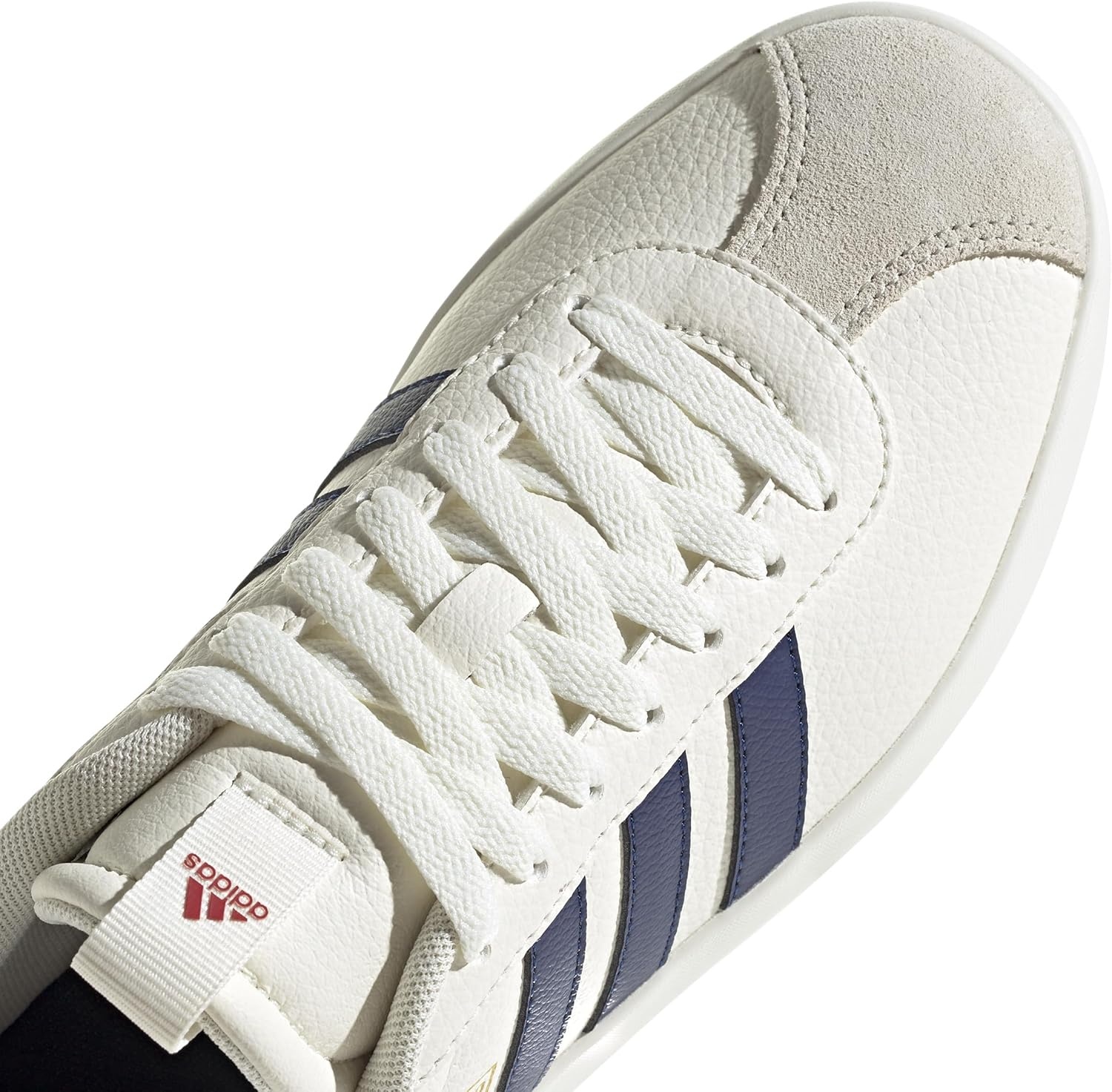 image:imageadidas Womens VL Court 30 SneakerOff WhiteDark BlueBetter Scarlet