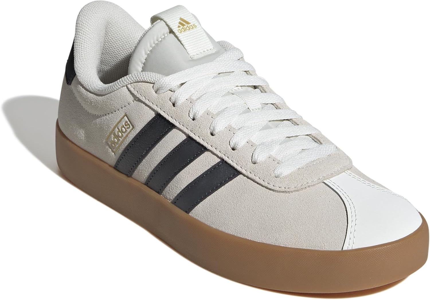image:imageadidas Womens VL Court 30 SneakerOff WhiteGrey SixGold Metallic