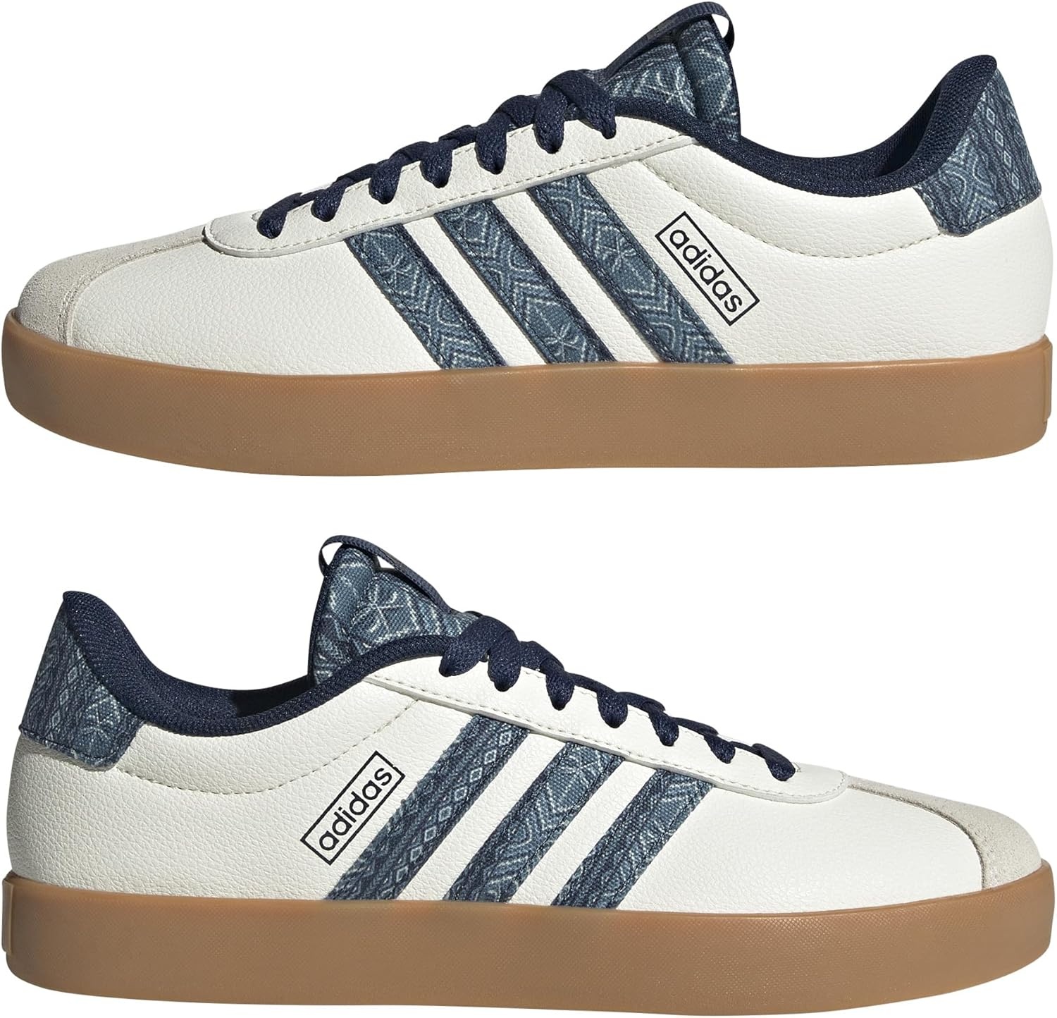 image:imageadidas Womens VL Court 30 SneakerOff WhiteNight IndigoGum