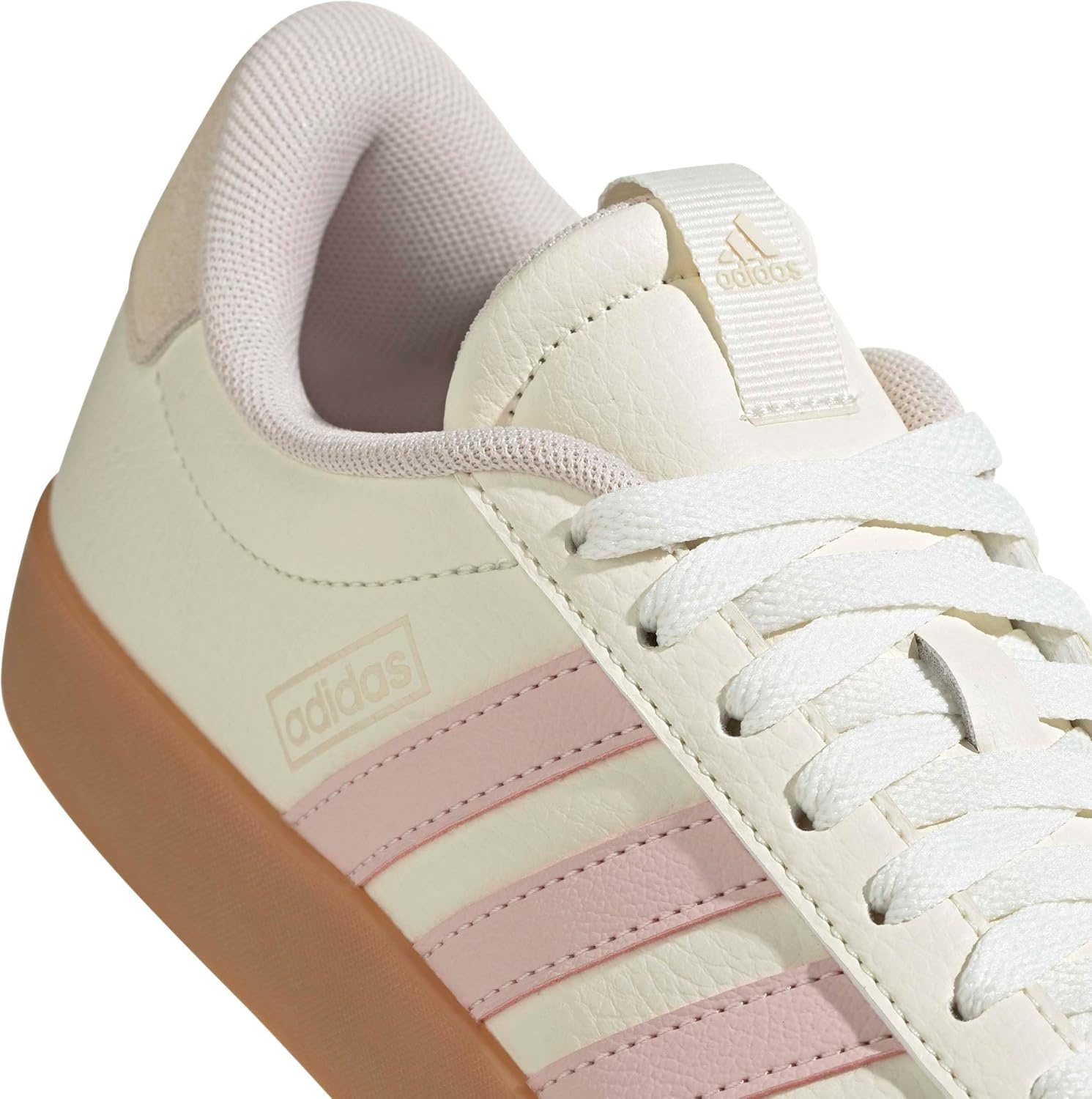 image:imageadidas Womens VL Court 30 SneakerOff WhiteSandy PinkWonder White