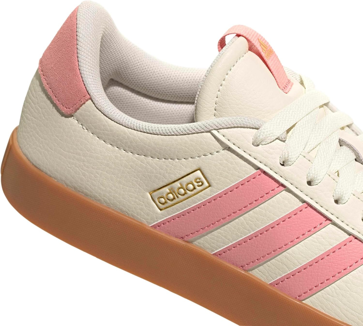 image:imageadidas Womens VL Court 30 SneakerOff WhiteSemi Frozen TurboGold Metallic