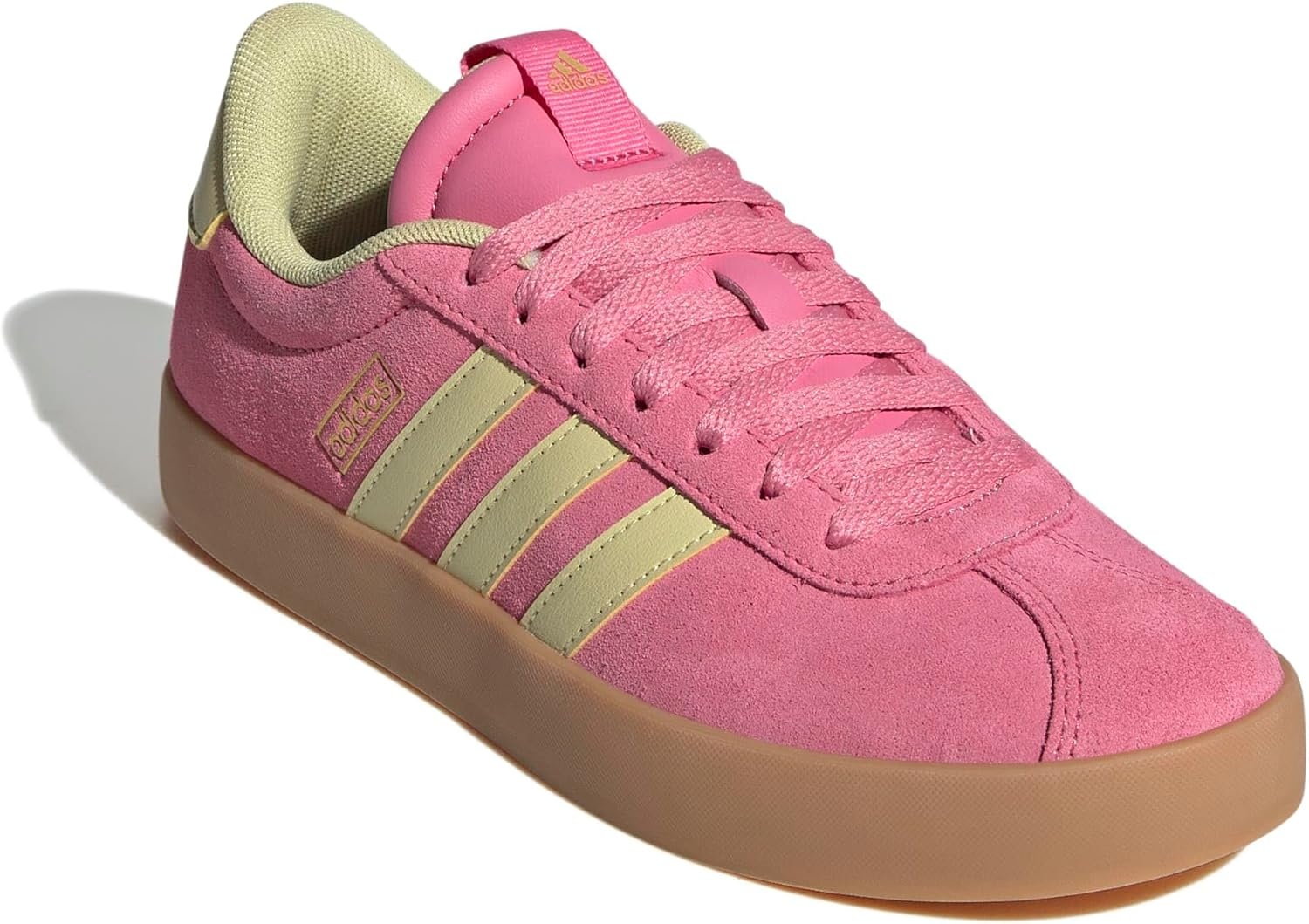 image:imageadidas Womens VL Court 30 SneakerPink FusionPowder YellowGold Metallic