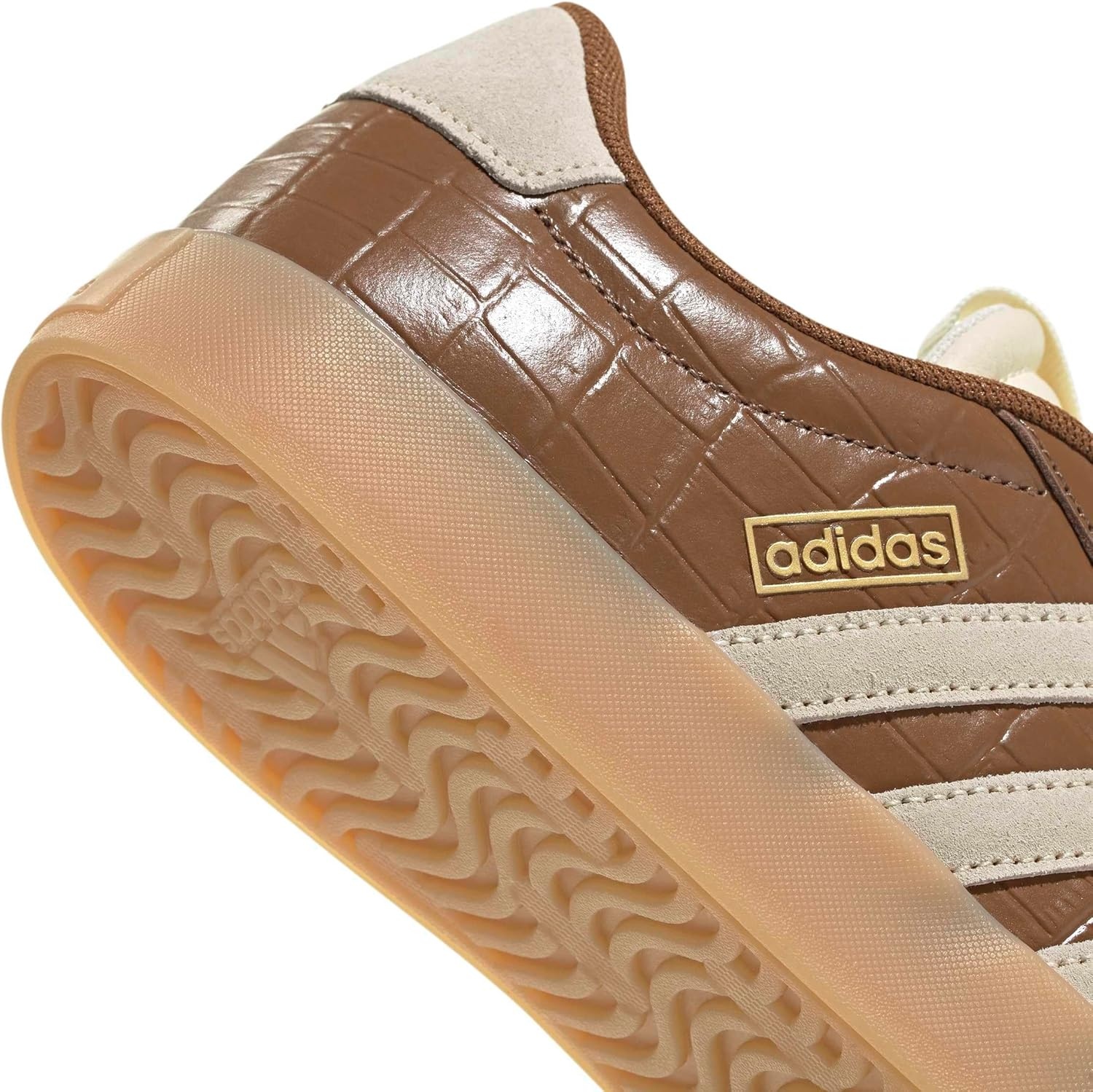 image:imageadidas Womens VL Court 30 SneakerPreloved BrownCream WhiteGold Metallic