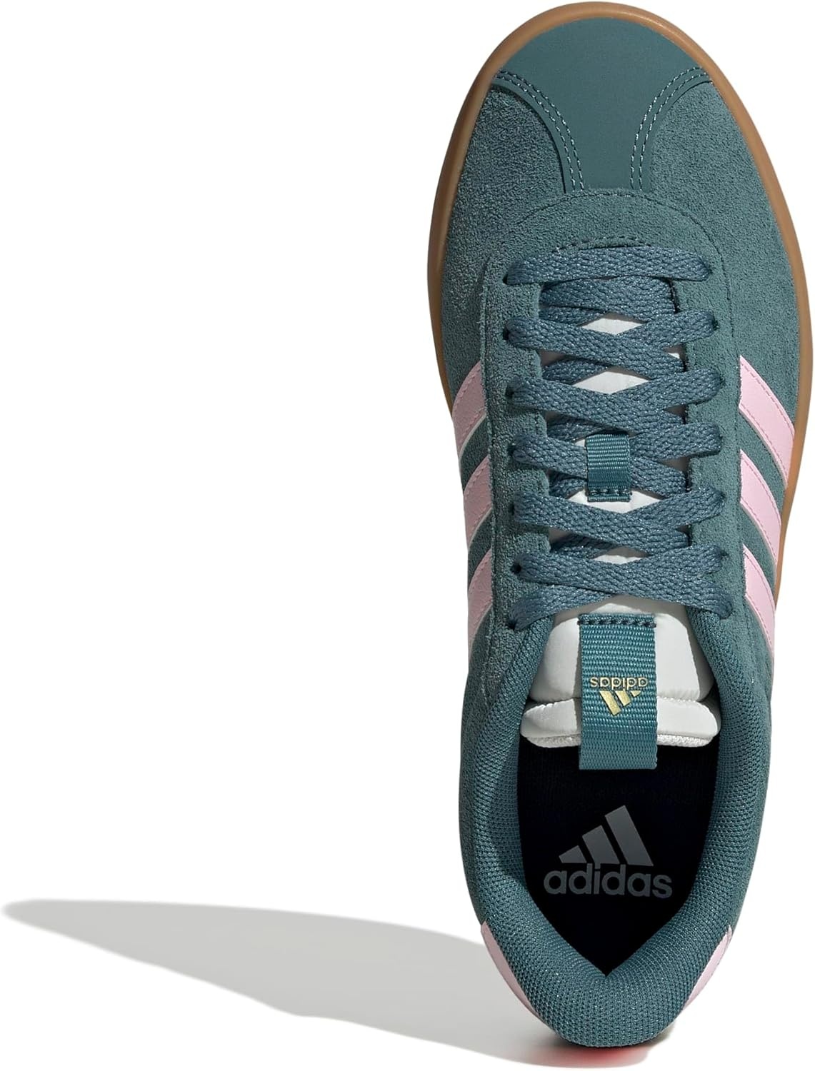 image:imageadidas Womens VL Court 30 SneakerPreloved TealClear PinkGold Metallic