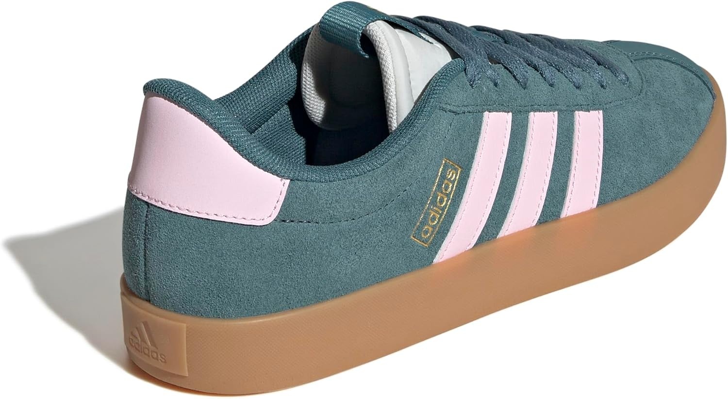 image:imageadidas Womens VL Court 30 SneakerPreloved TealClear PinkGold Metallic