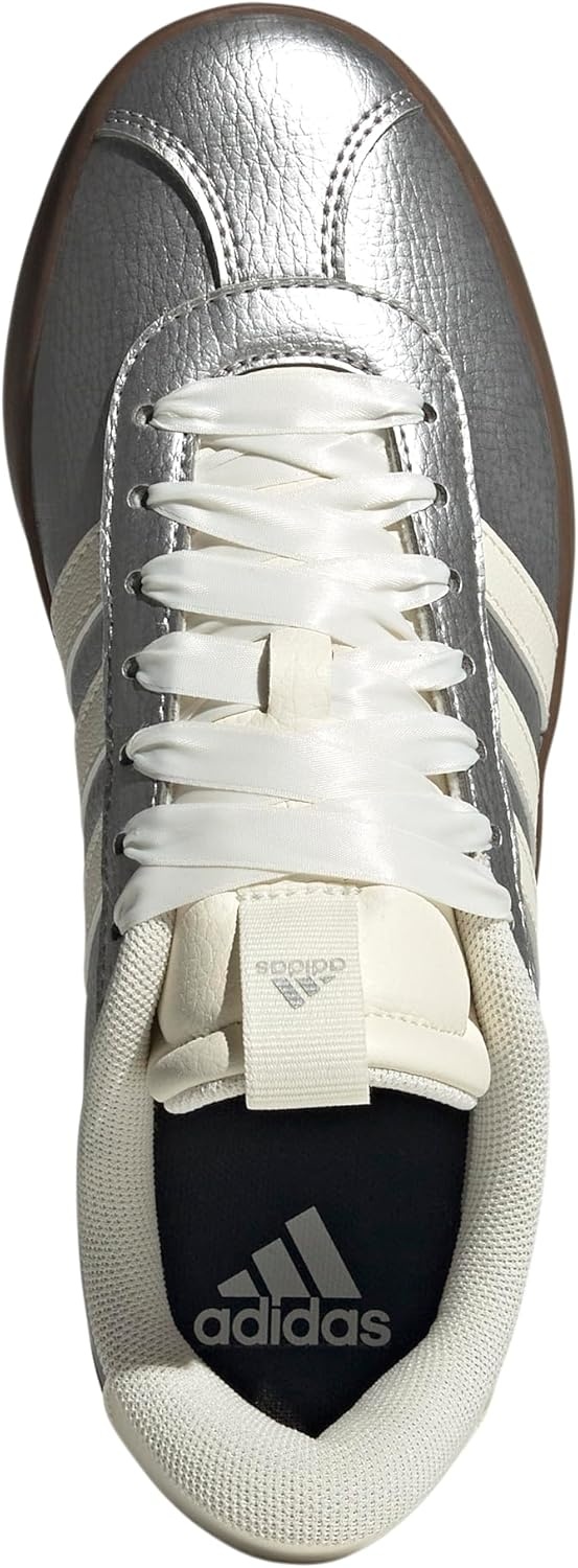 image:imageadidas Womens VL Court 30 SneakerSilver MetallicOff WhiteGum