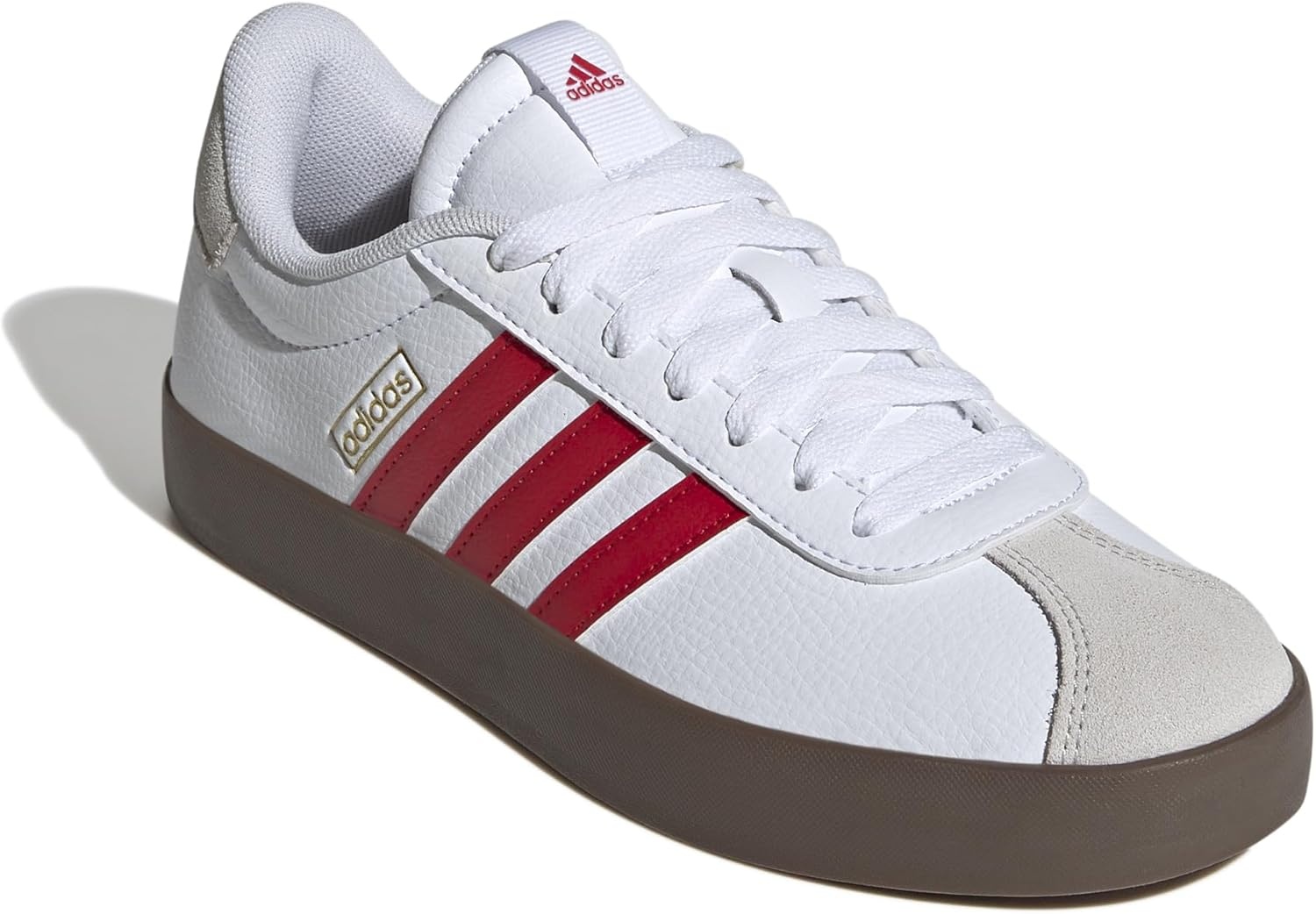 image:imageadidas Womens VL Court 30 SneakerWhiteBetter ScarletGum