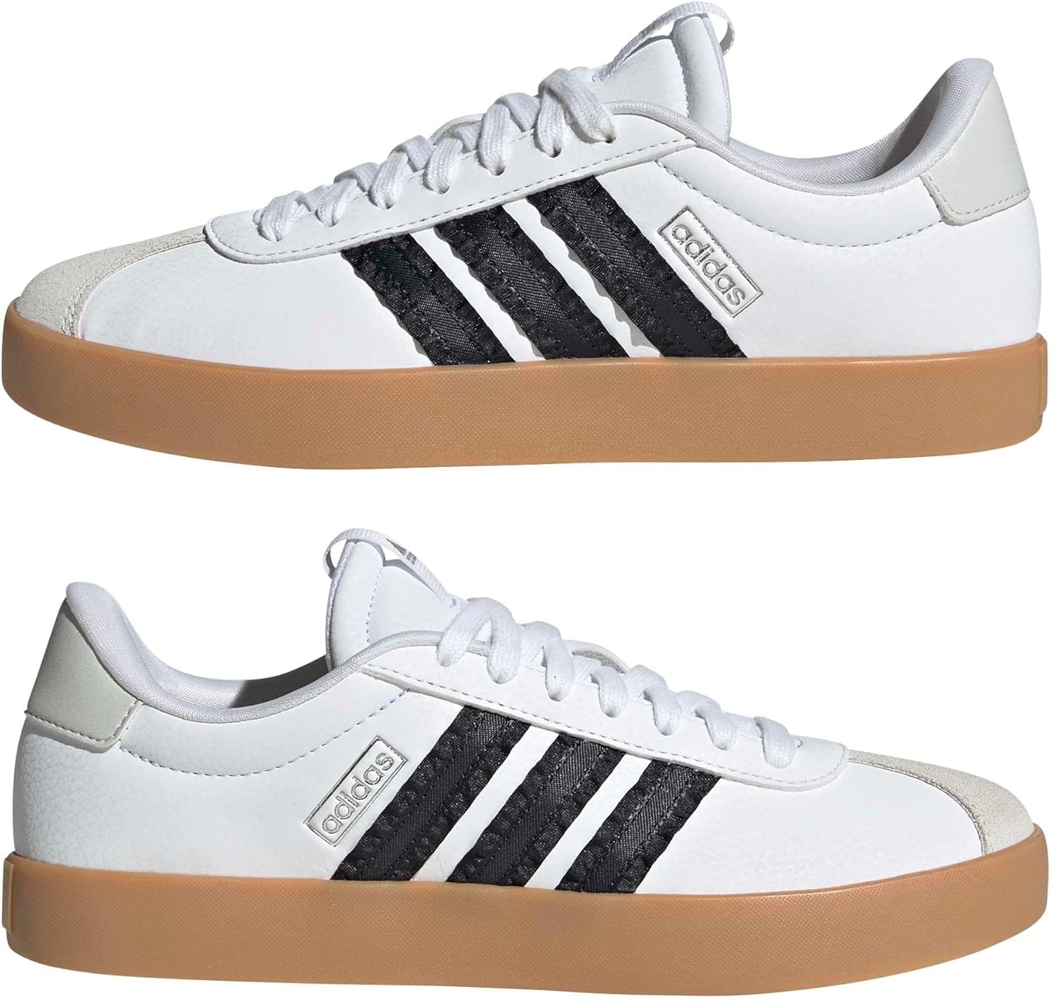 image:imageadidas Womens VL Court 30 SneakerWhiteBlackOrbit Grey