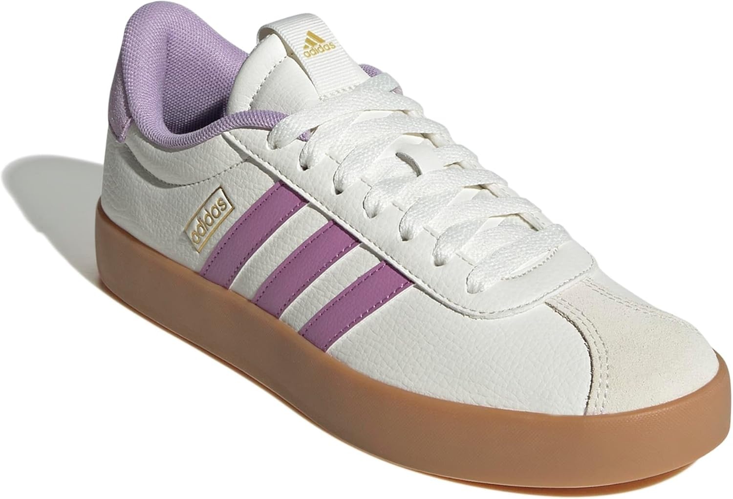 image:imageadidas Womens VL Court 30 SneakerWhitePreloved PurplePowder Plum