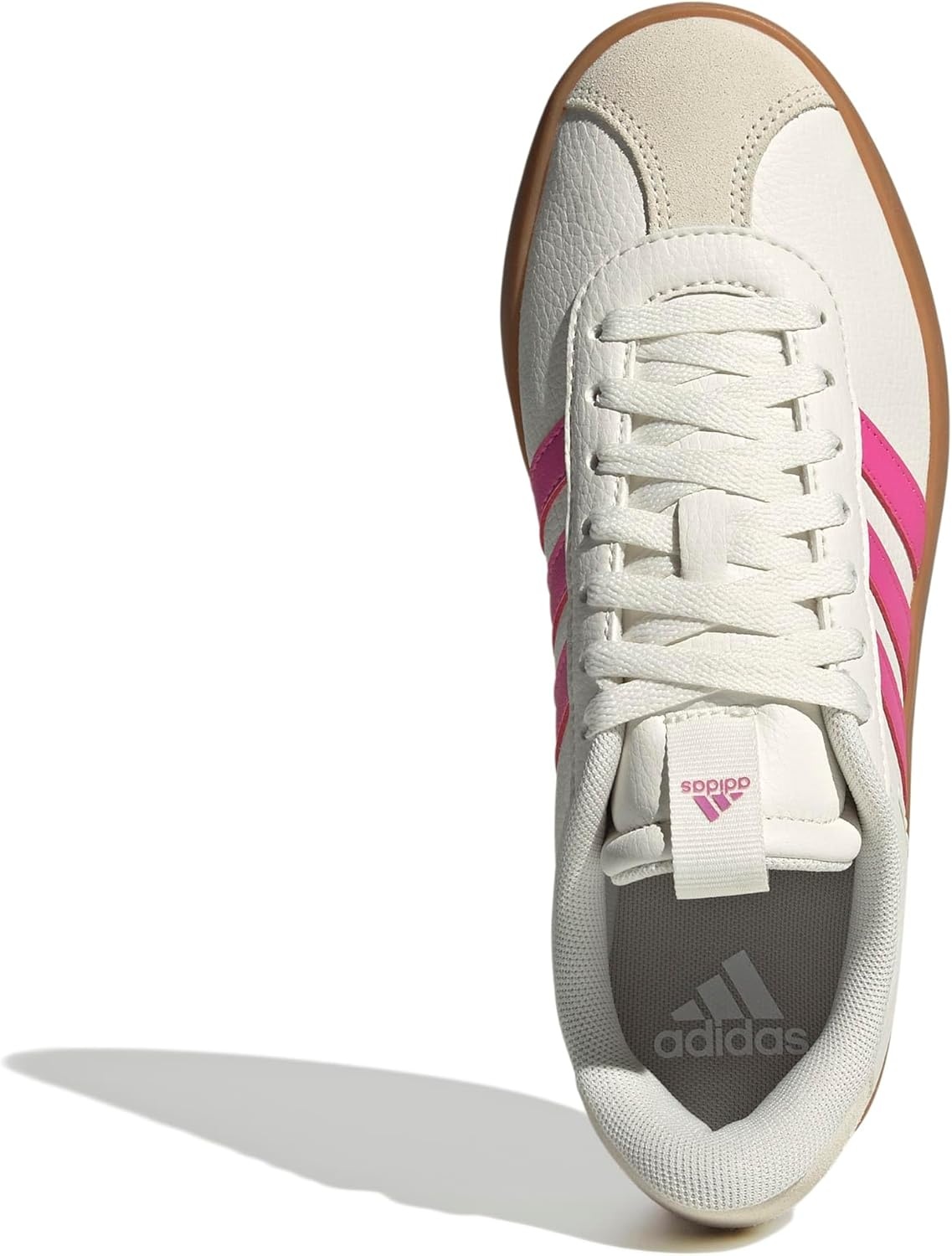 image:imageadidas Womens VL Court 30 SneakerWhitePulse MagentaGold Metallic