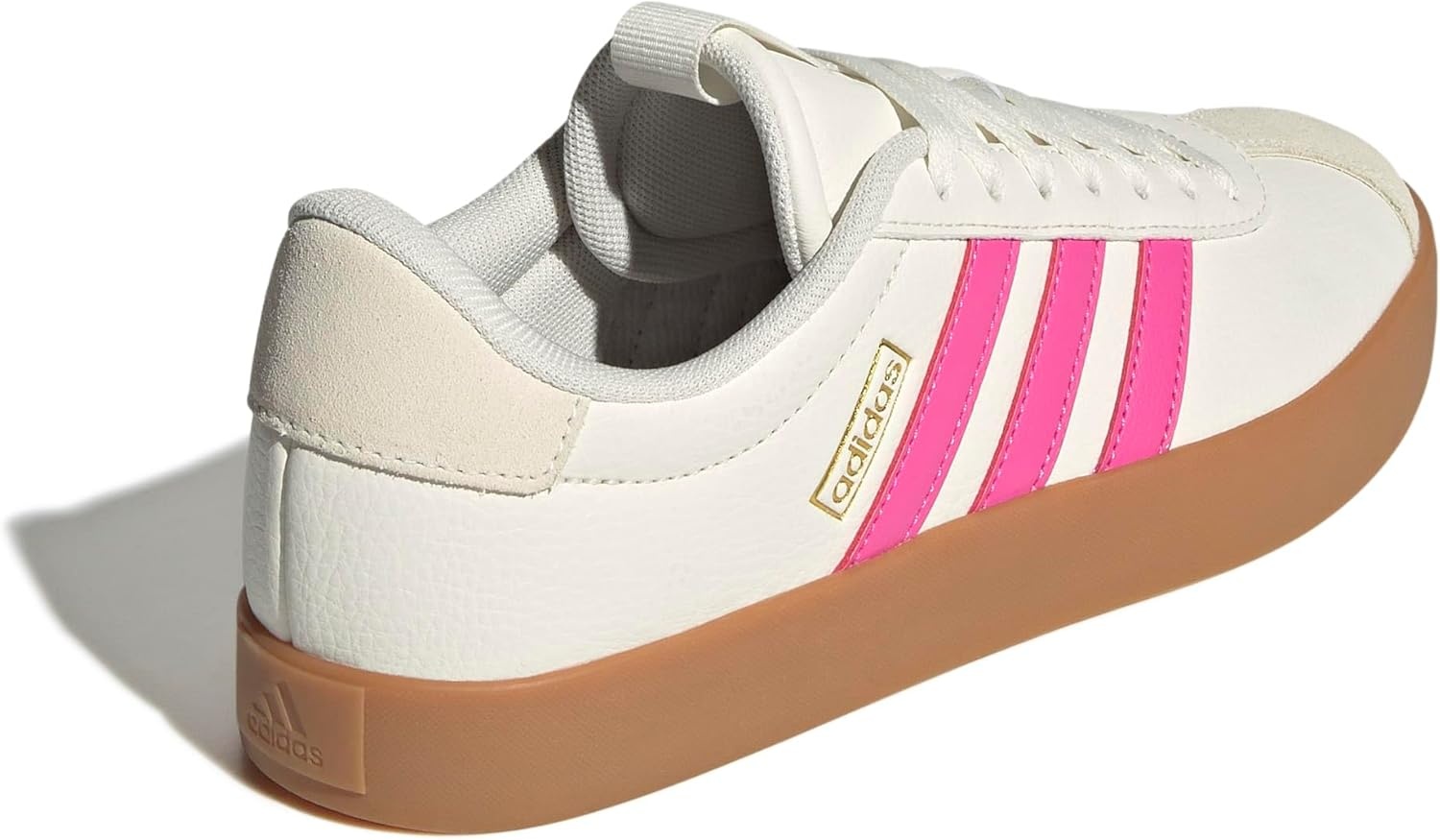 image:imageadidas Womens VL Court 30 SneakerWhitePulse MagentaGold Metallic