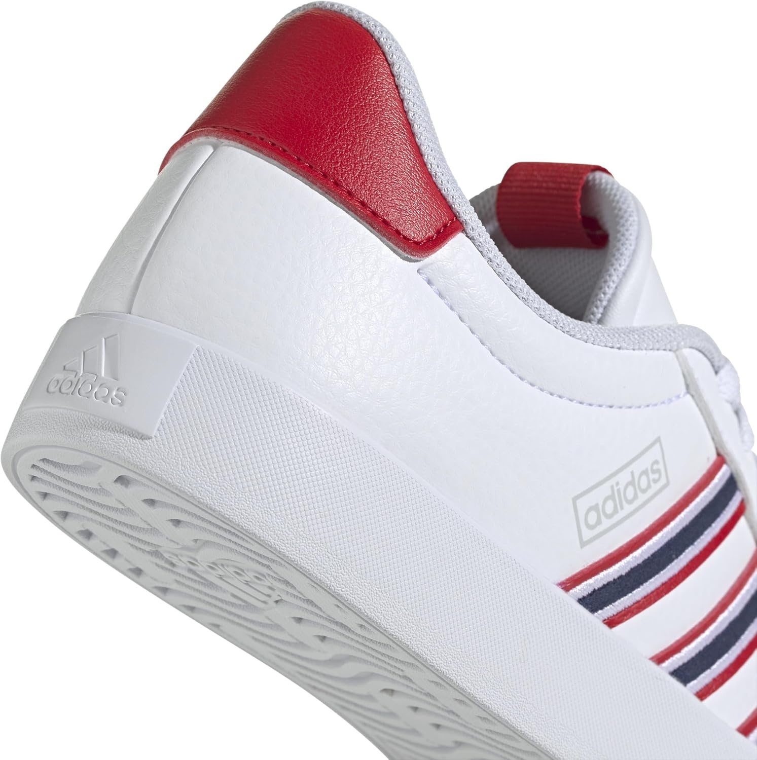 image:imageadidas Womens VL Court 30 SneakerWhiteTeam Navy BlueBetter Scarlet